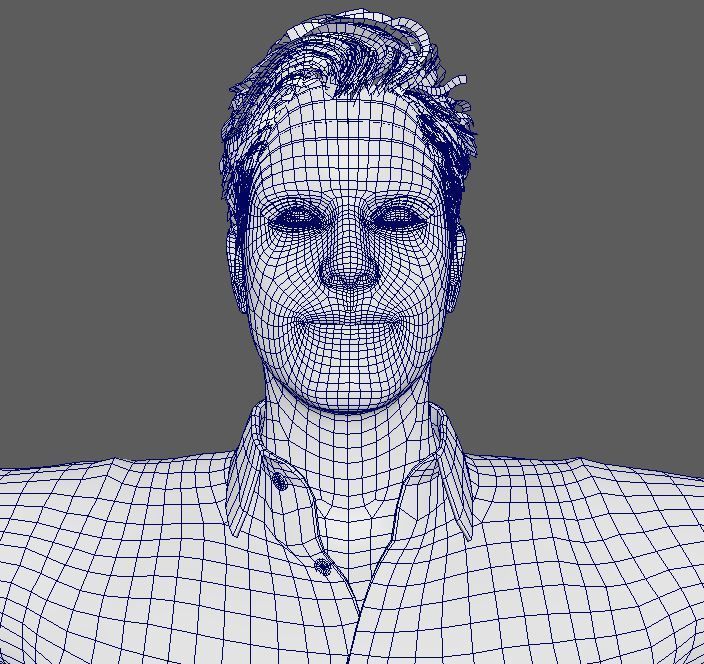 Chris Pratt Character Low-poly 3D model_19