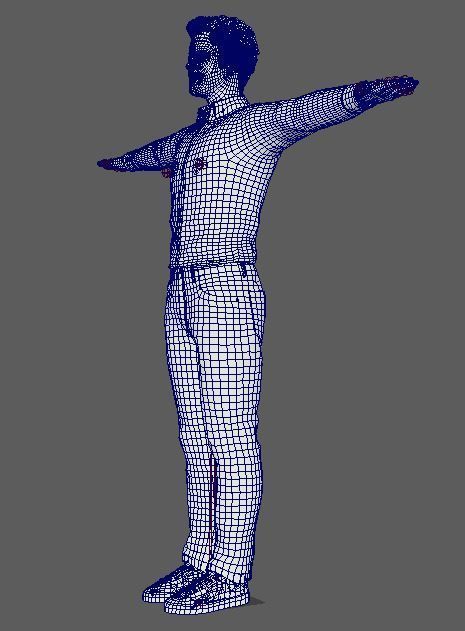 Chris Pratt Character Low-poly 3D model_22