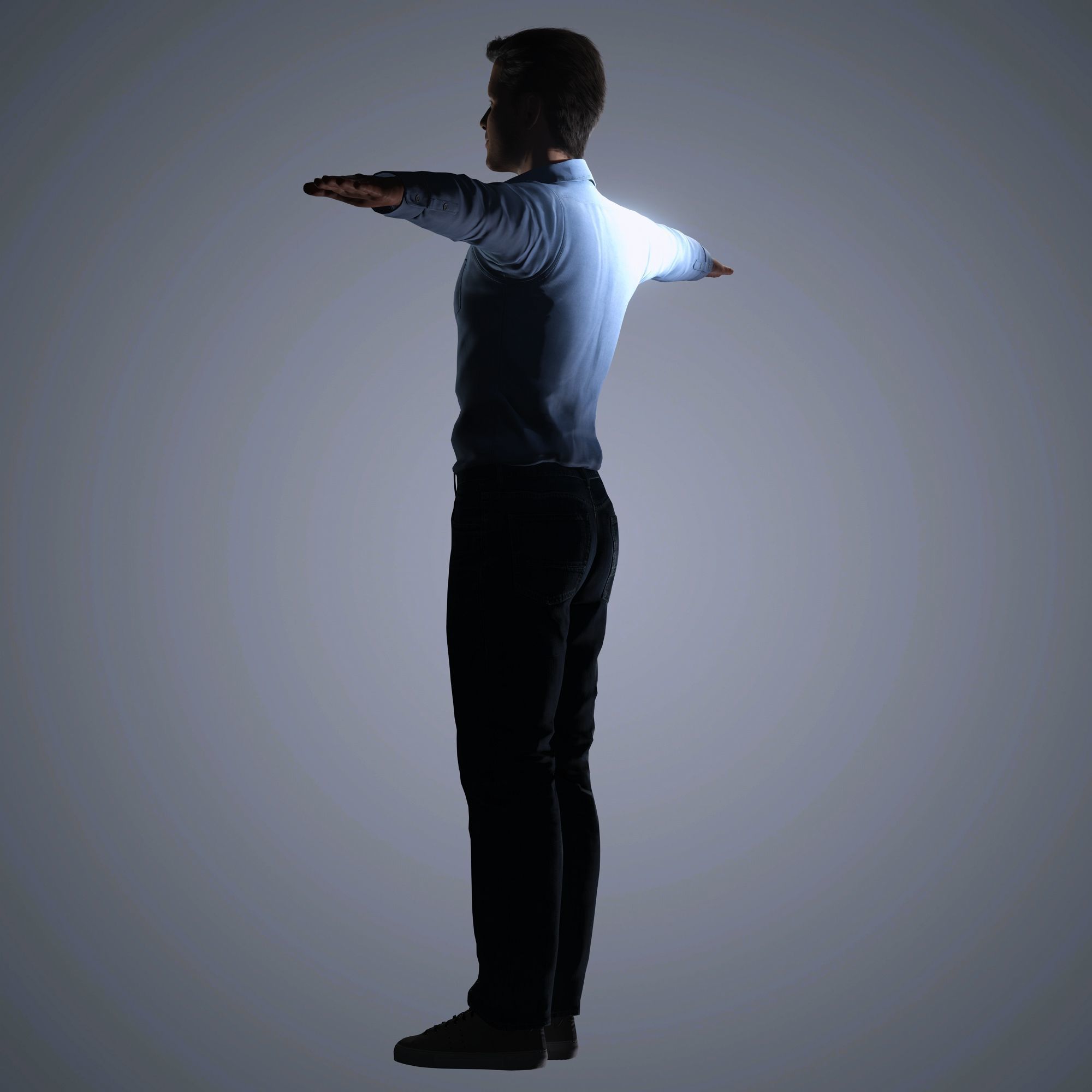 Chris Pratt Character Low-poly 3D model_12