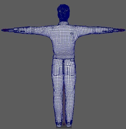 Chris Pratt Character Low-poly 3D model_23