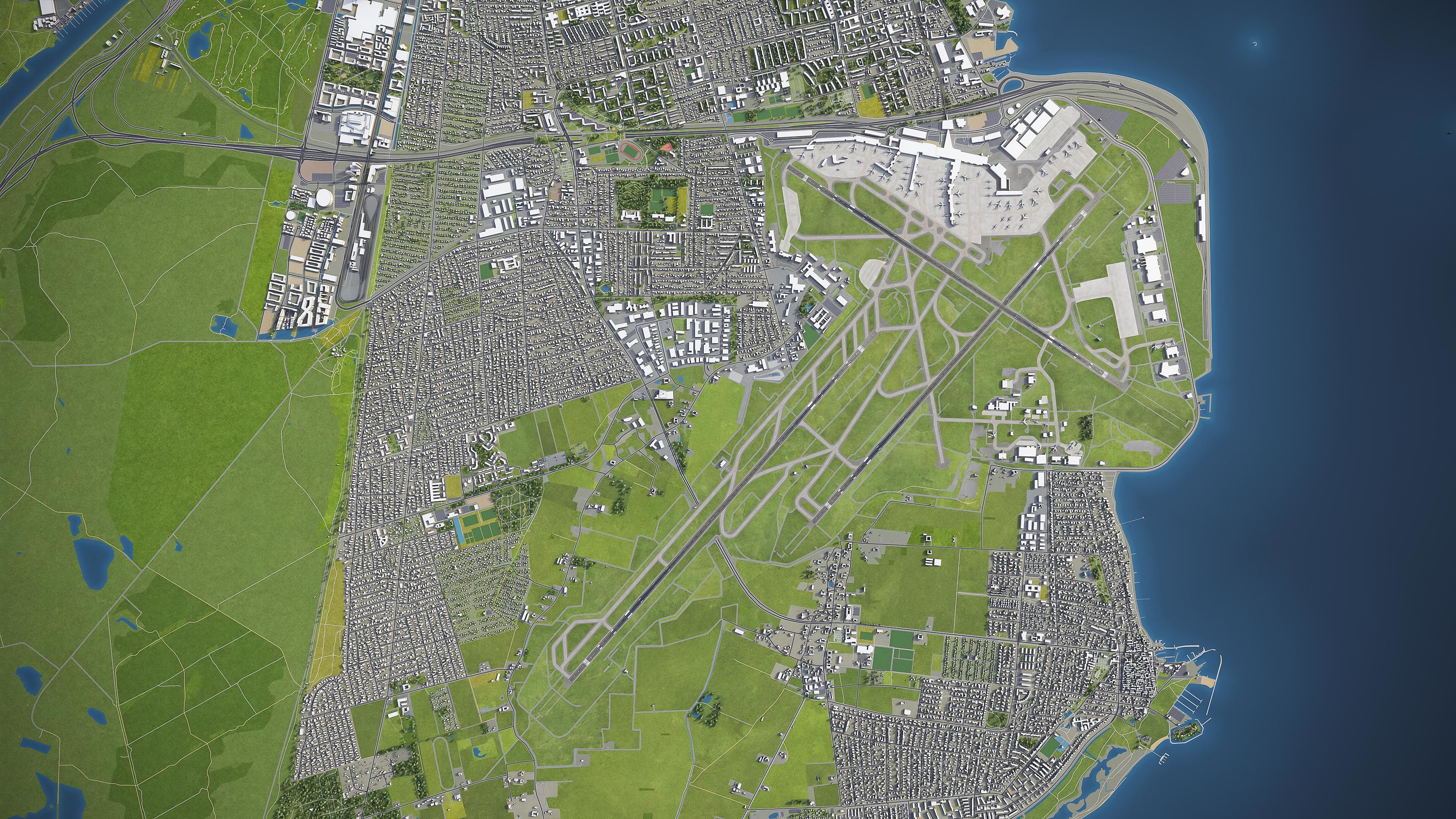 Copenhagen - Kastrup Airport - CPH Low-poly 3D model_11