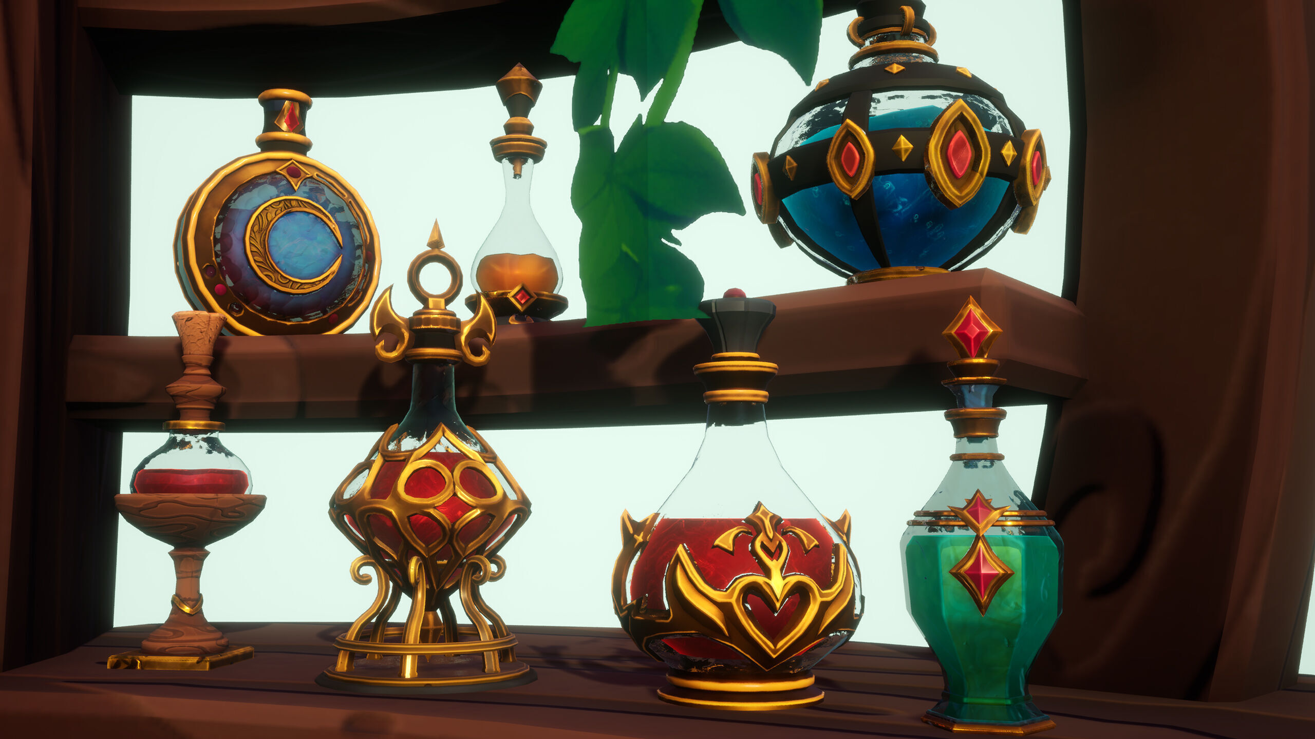 Emberbrew Potions - Stylized Potion Pack FBX and Unreal Engine Low-poly 3D model_7