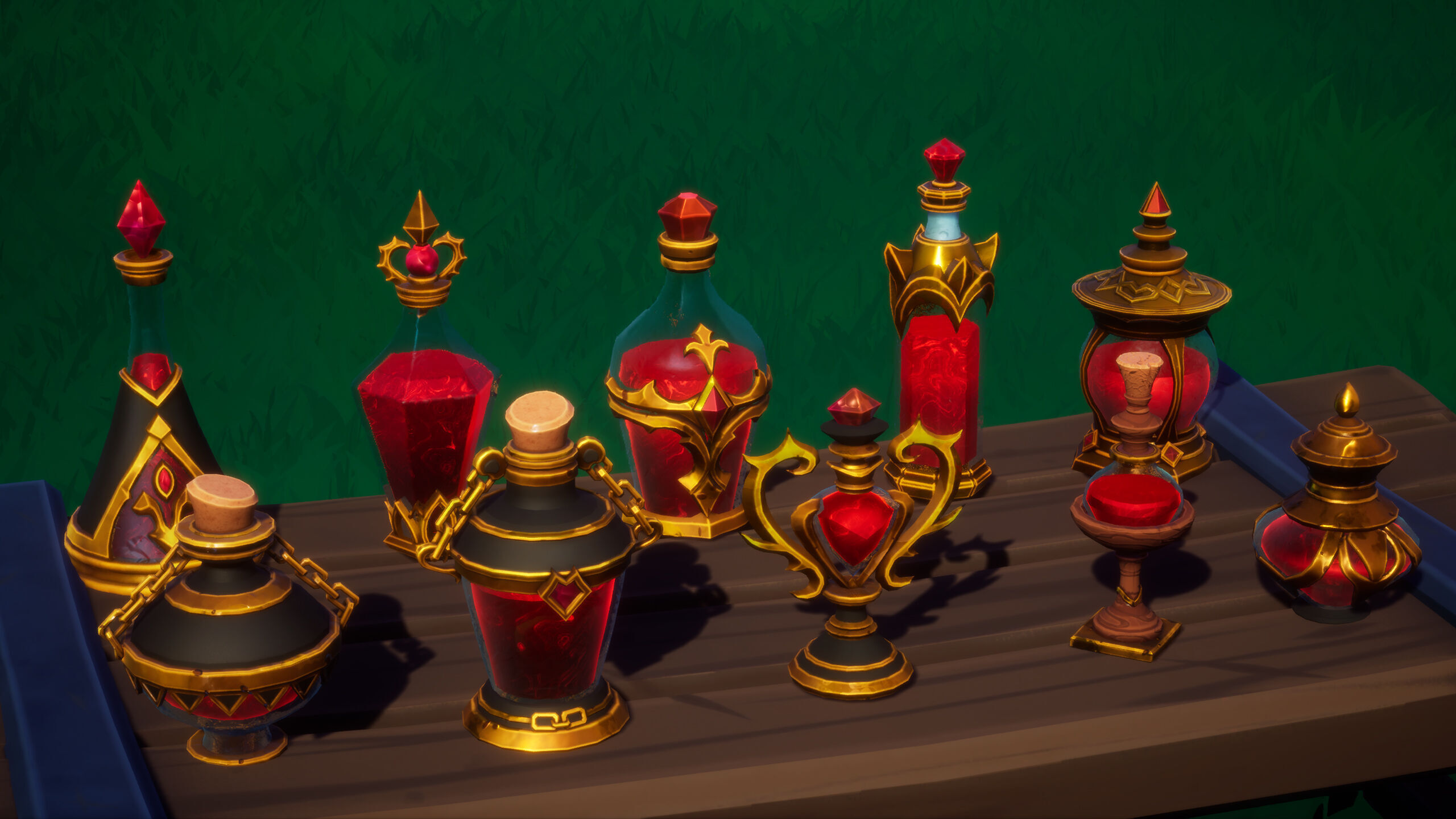 Emberbrew Potions - Stylized Potion Pack FBX and Unreal Engine Low-poly 3D model_9