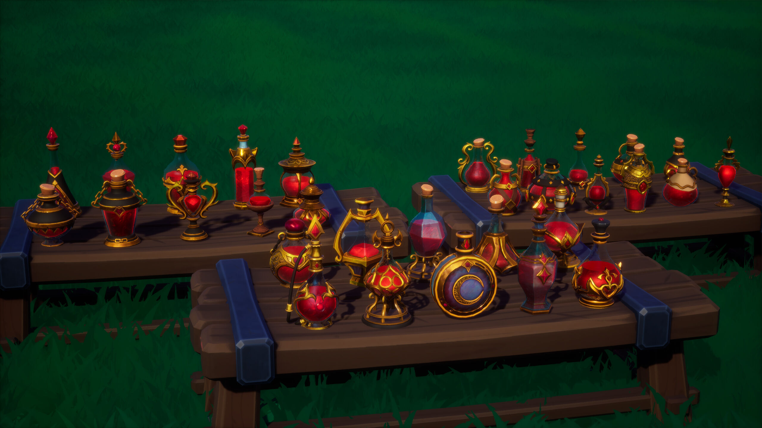 Emberbrew Potions - Stylized Potion Pack FBX and Unreal Engine Low-poly 3D model_3