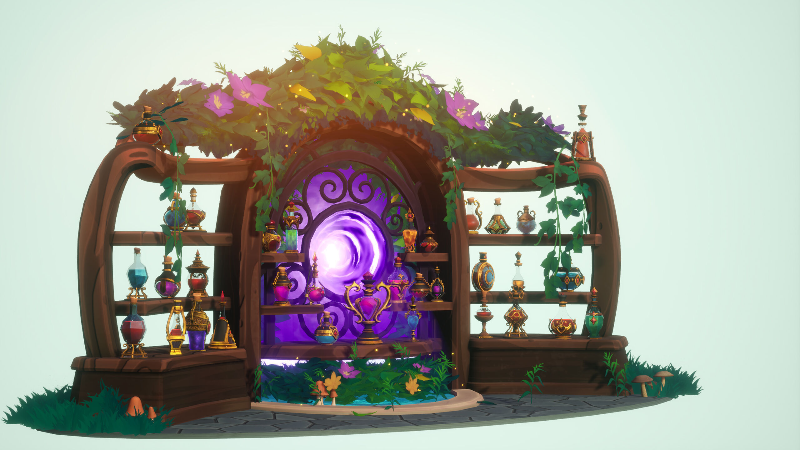 Emberbrew Potions - Stylized Potion Pack FBX and Unreal Engine Low-poly 3D model_2