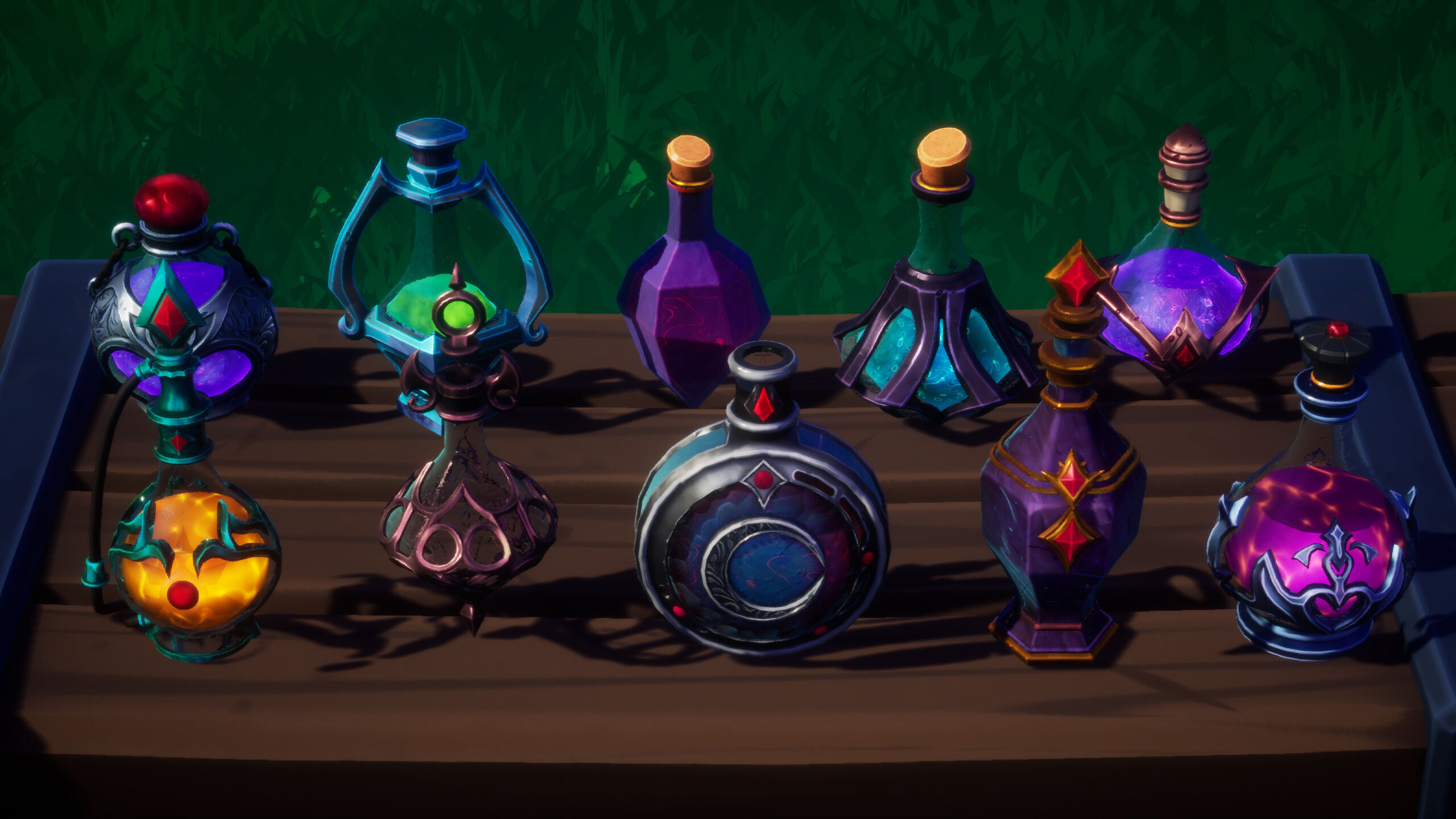 Emberbrew Potions - Stylized Potion Pack FBX and Unreal Engine Low-poly 3D model_4