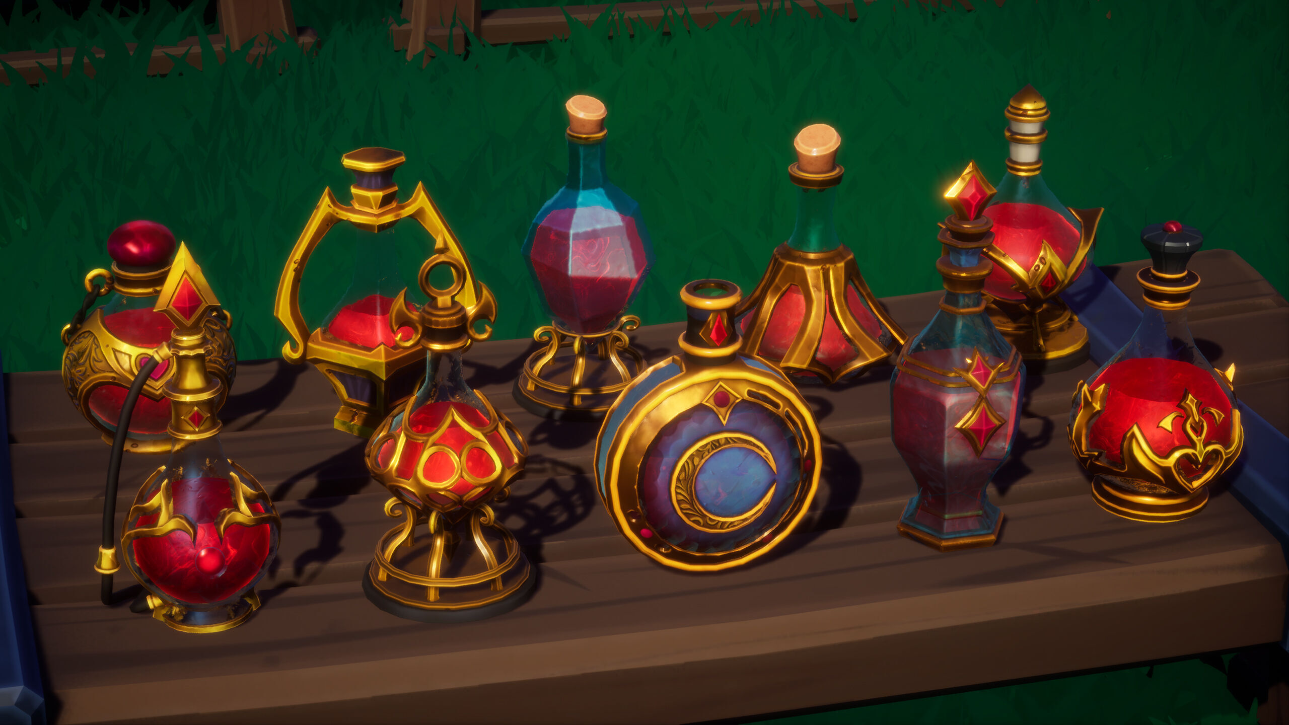 Emberbrew Potions - Stylized Potion Pack FBX and Unreal Engine Low-poly 3D model_8