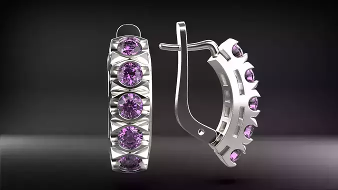 Earrings model 15 3D print model