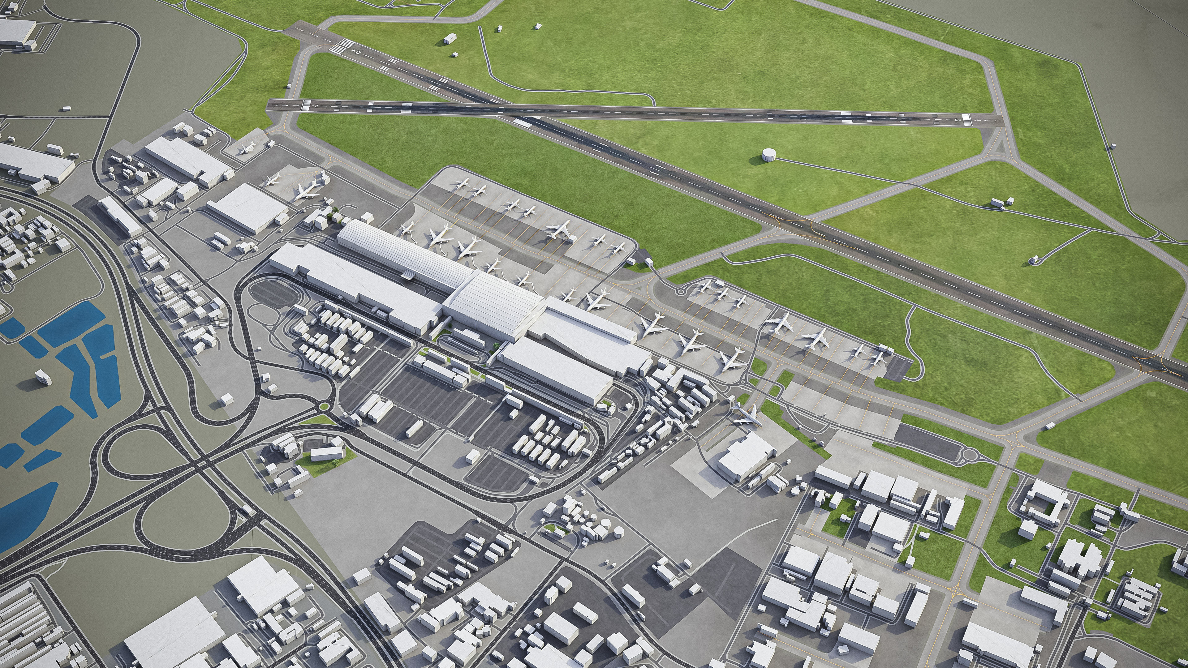 Cape Town - Airport - CPT Low-poly 3D model_5