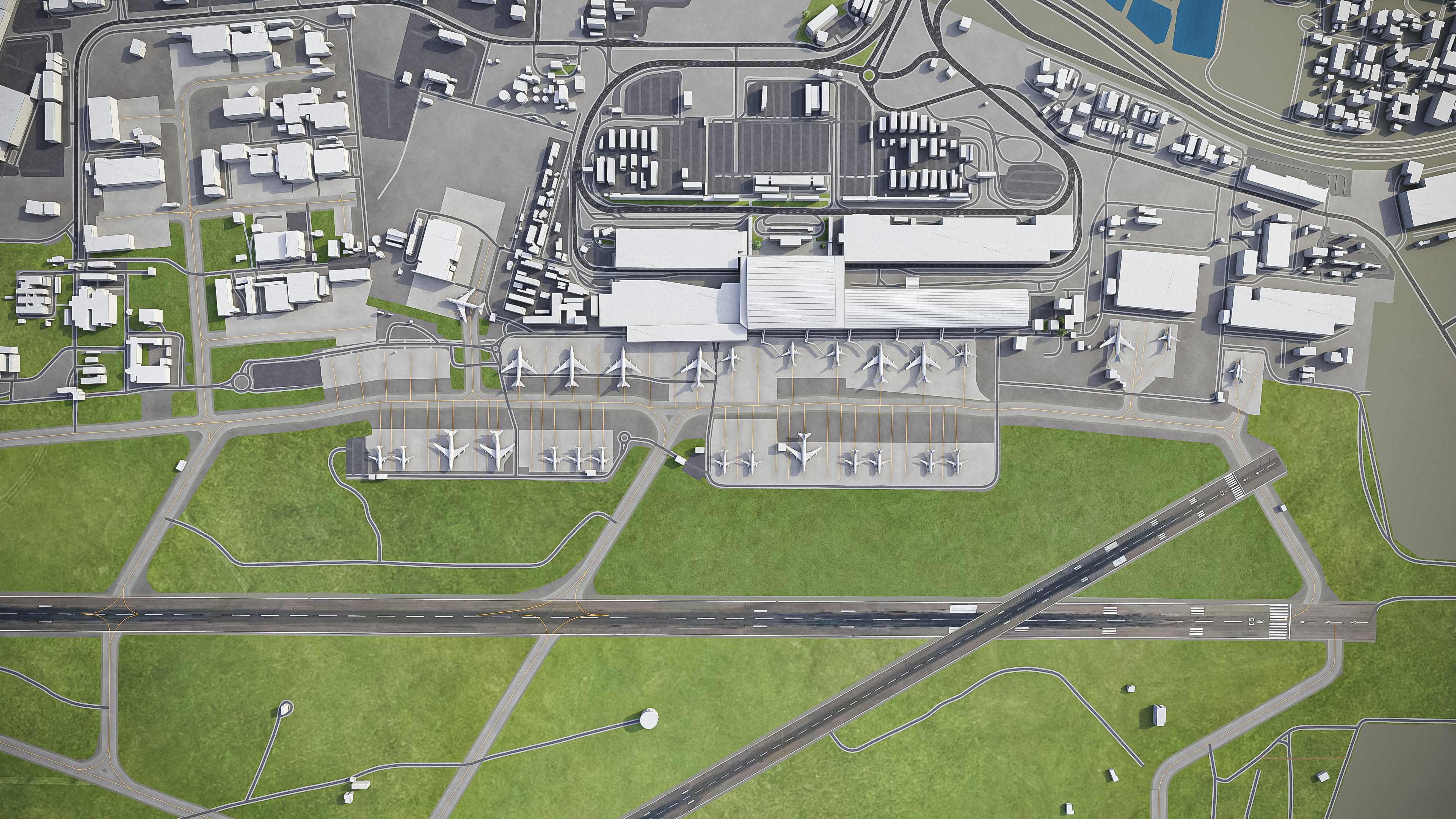 Cape Town - Airport - CPT Low-poly 3D model_8