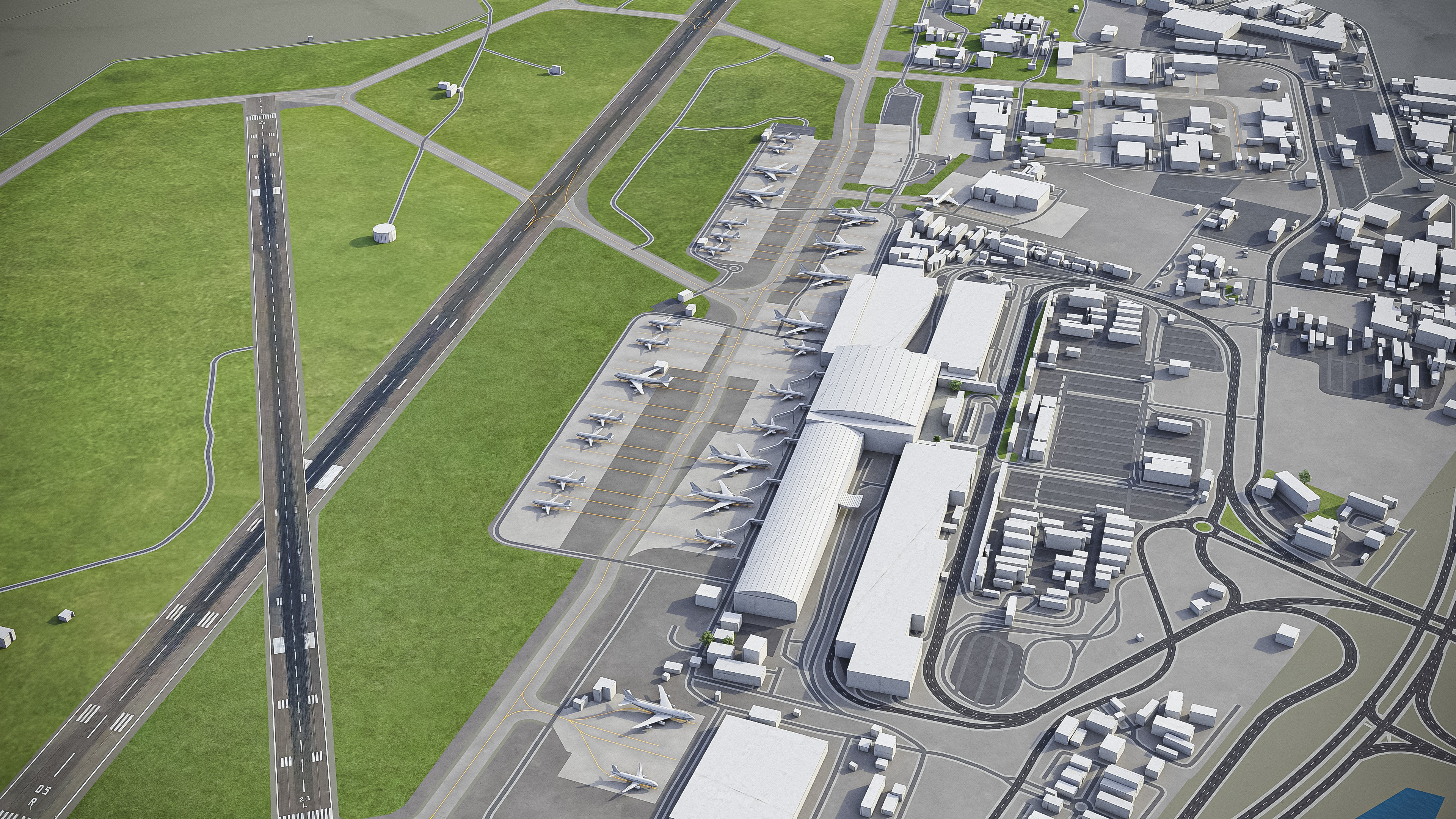 Cape Town - Airport - CPT Low-poly 3D model_3
