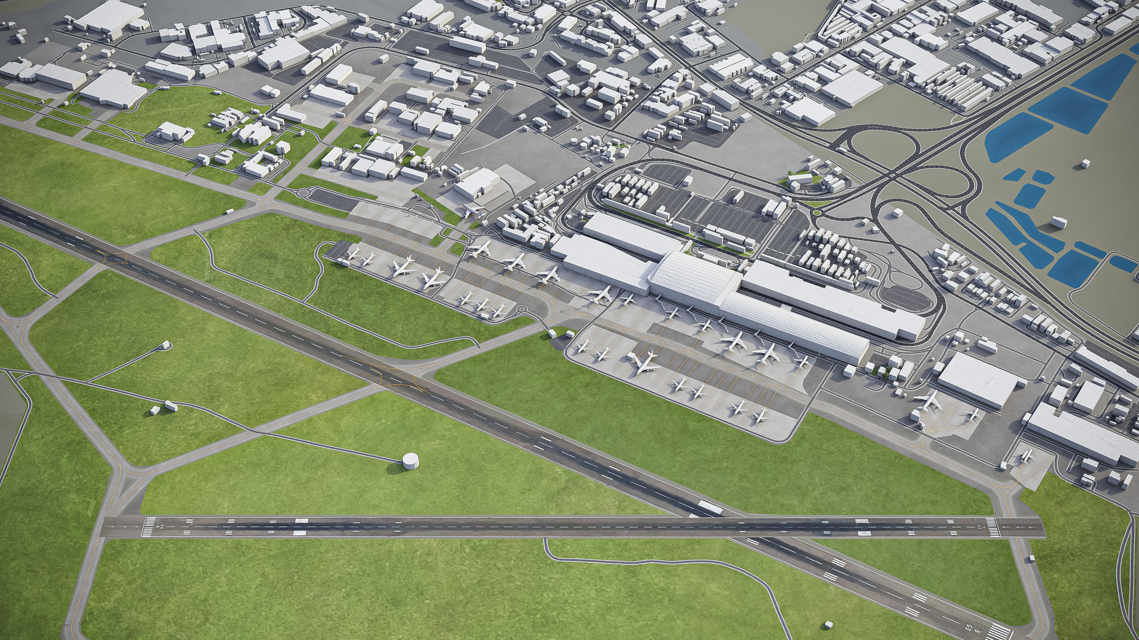 Cape Town - Airport - CPT Low-poly 3D model_2