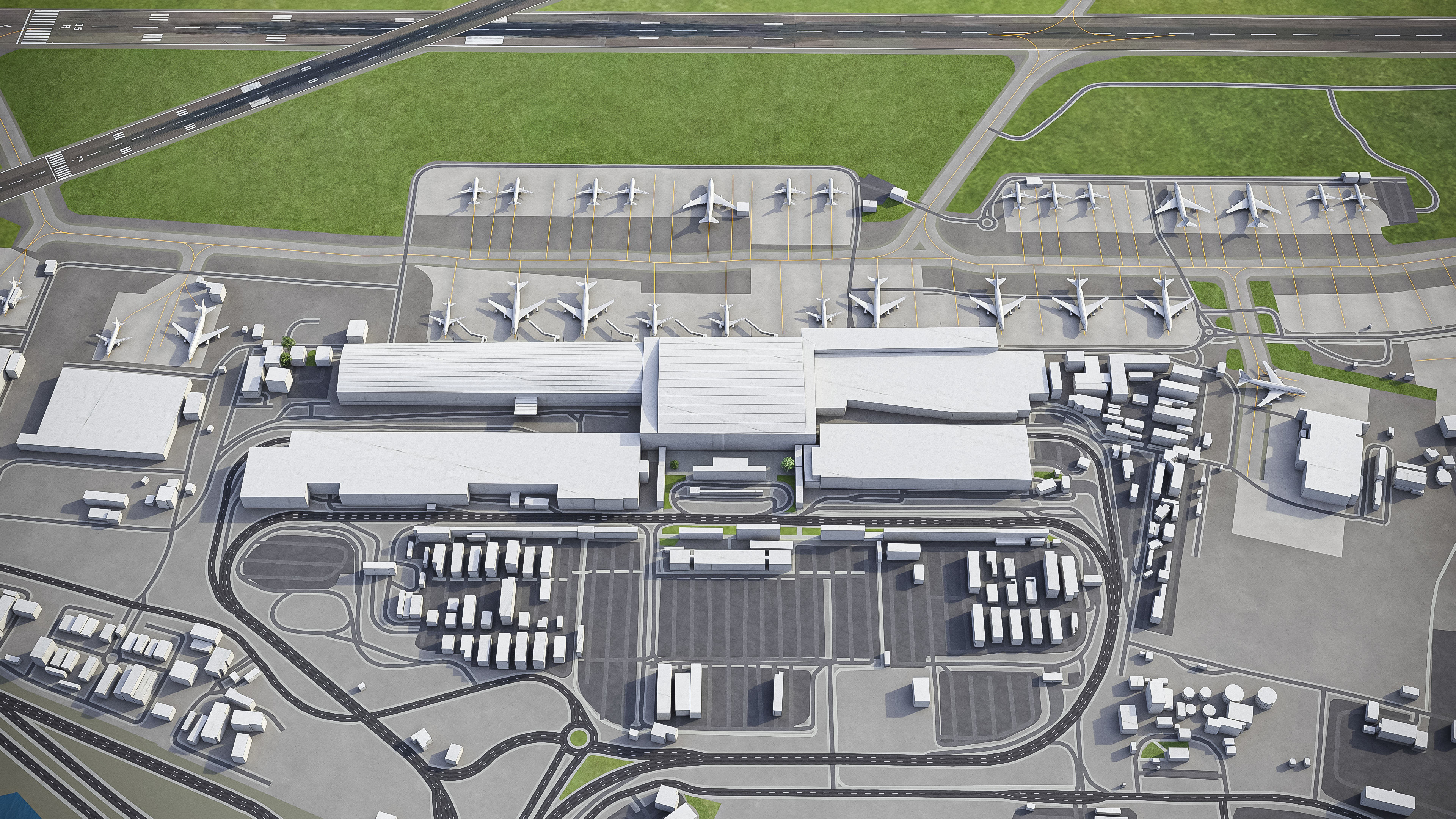 Cape Town - Airport - CPT Low-poly 3D model_4