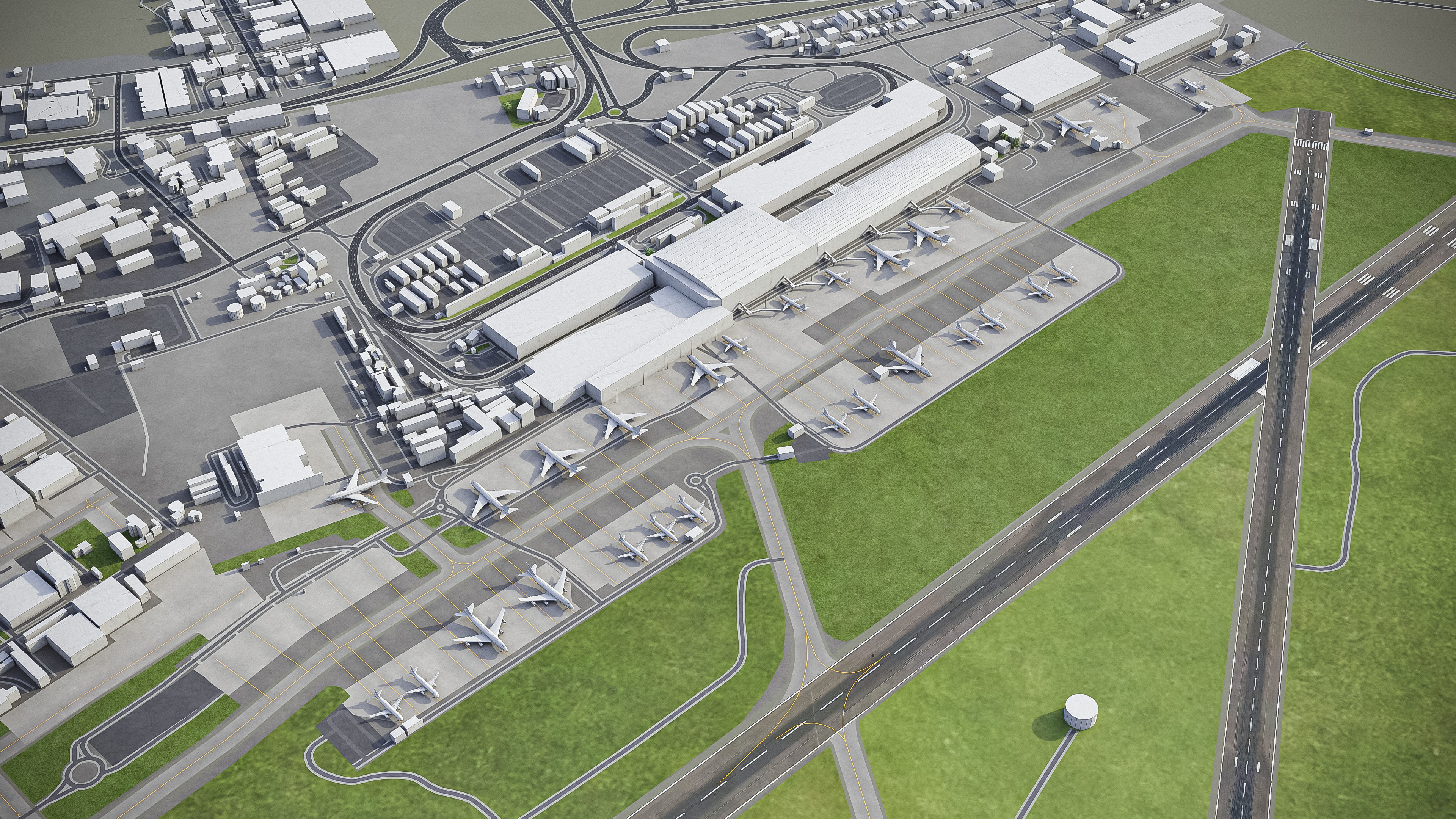 Cape Town - Airport - CPT Low-poly 3D model_6