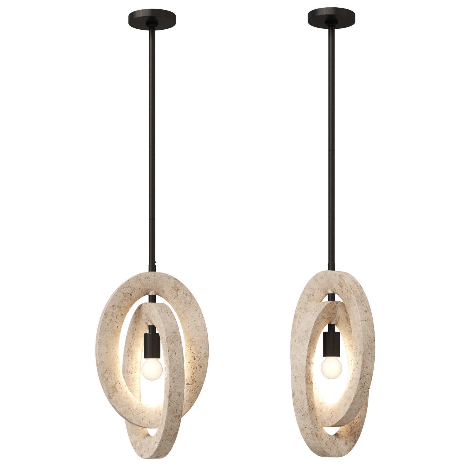 Arteriors Collins Pendant Light 3D model_1