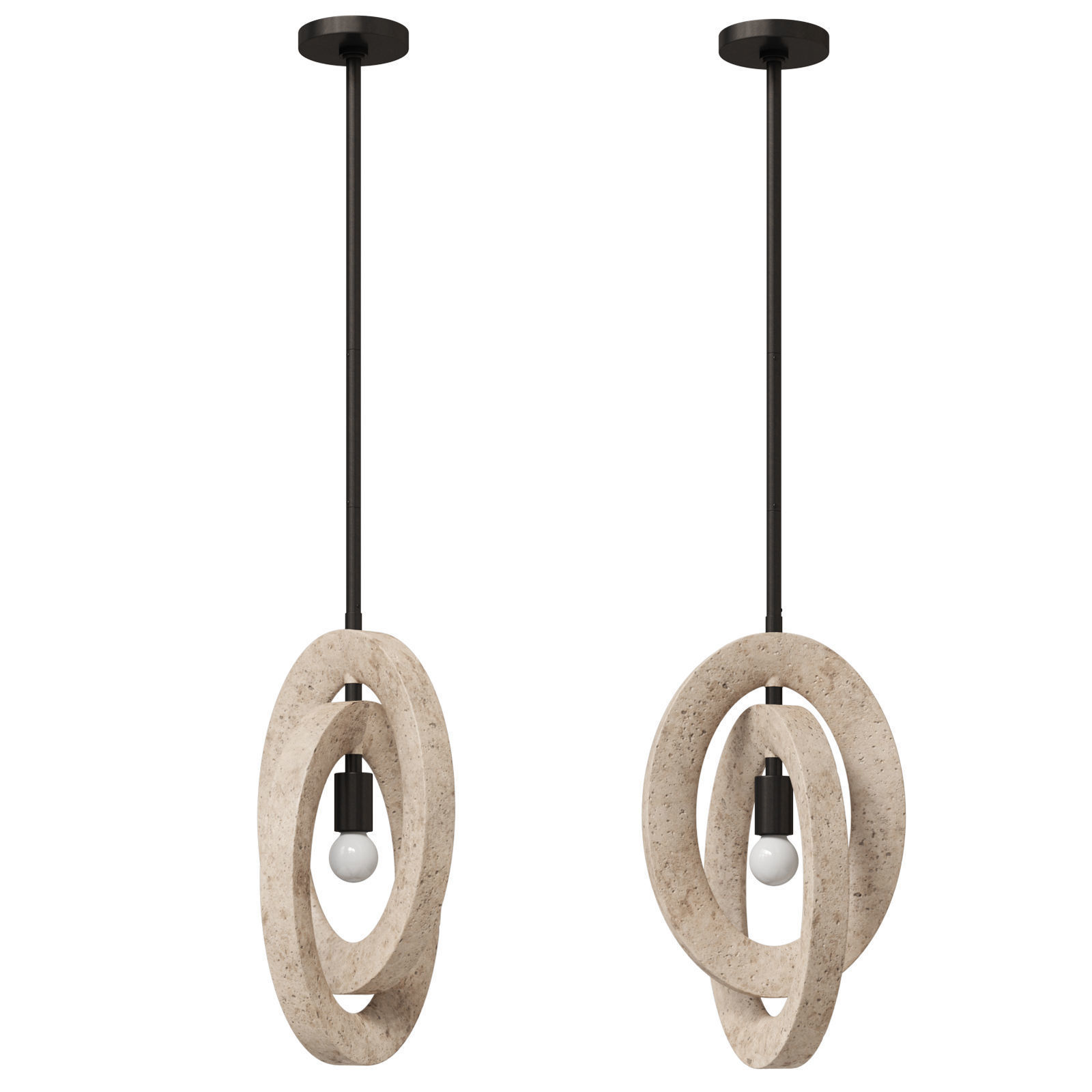 Arteriors Collins Pendant Light 3D model_4