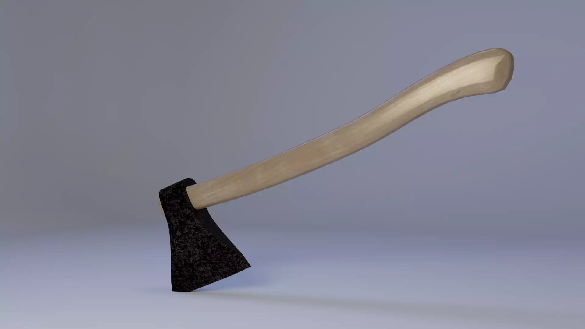 Wooden axe Free low-poly 3D model