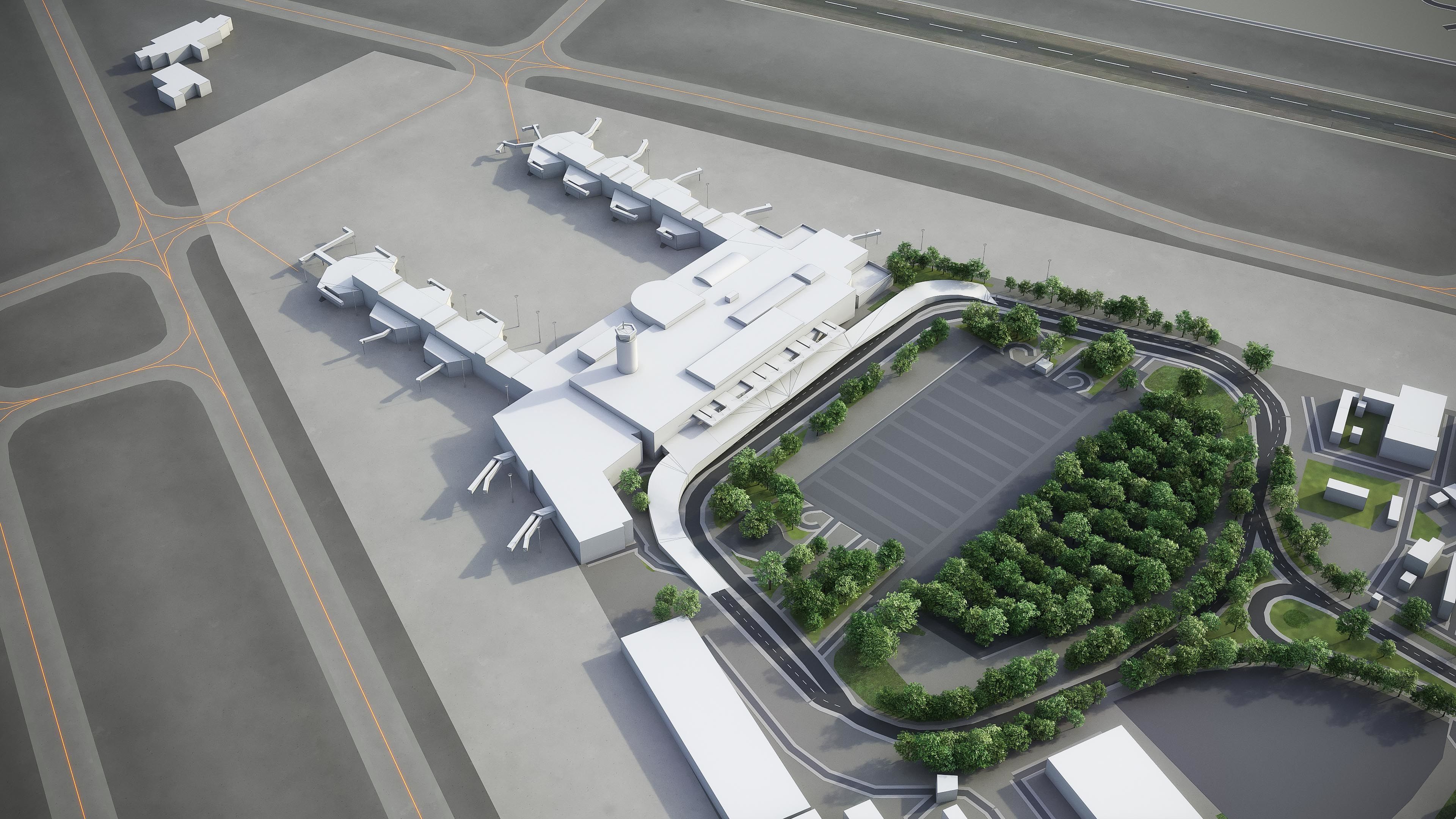 Beirut - Rafic Hariri International Airport - BEY Low-poly 3D model_4