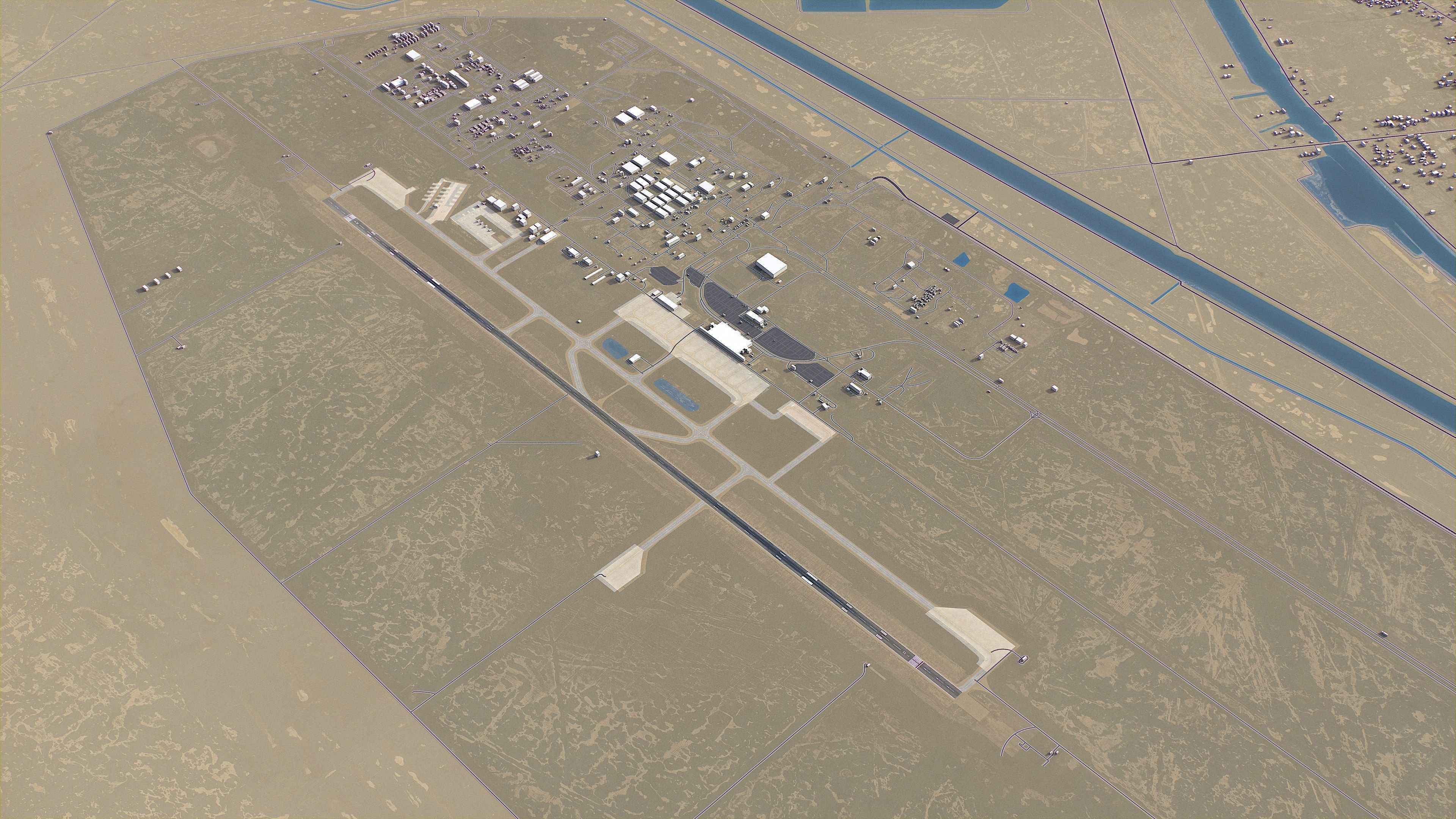 Basra - Airport - BSR Low-poly 3D model_4