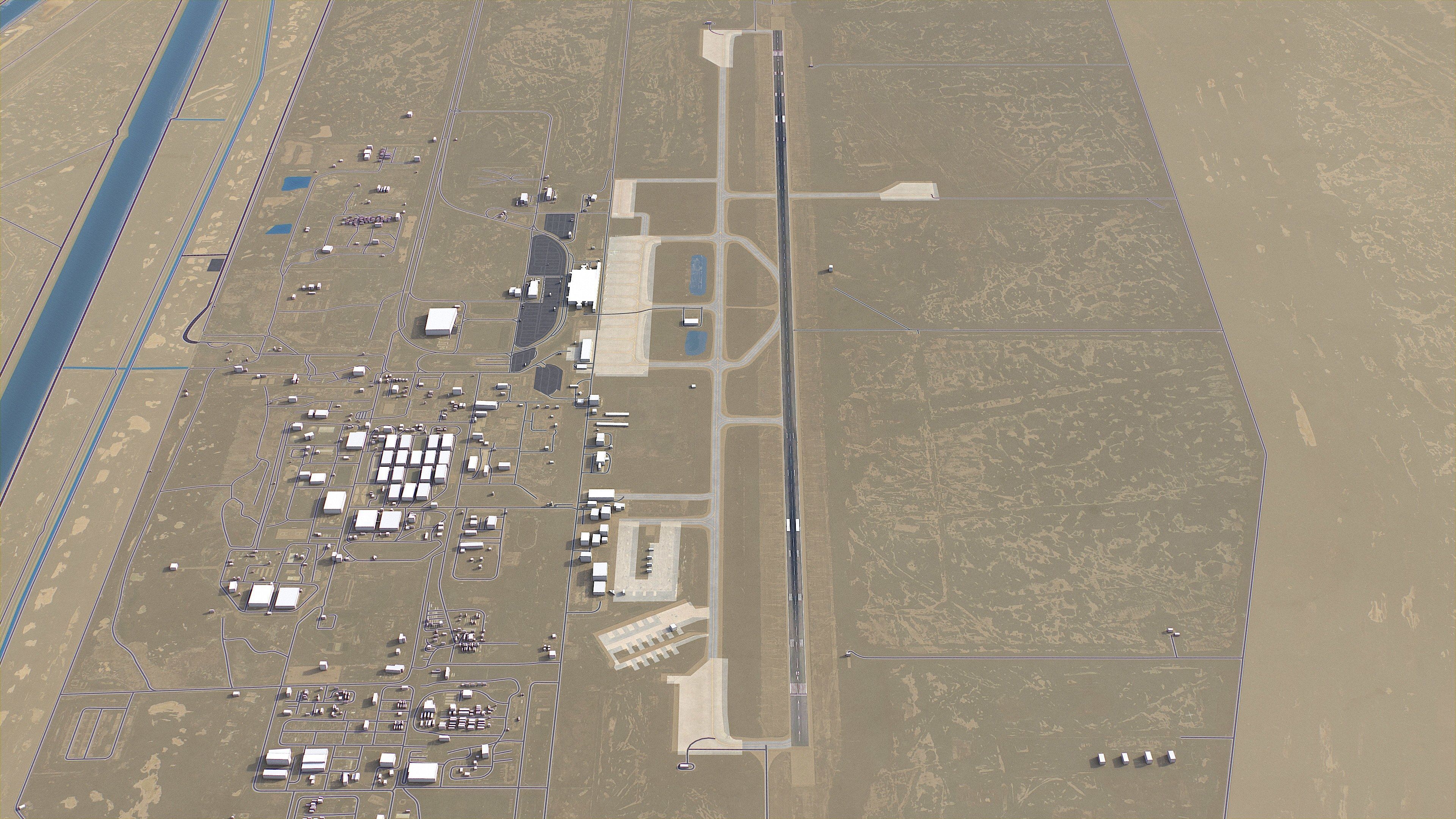 Basra - Airport - BSR Low-poly 3D model_2