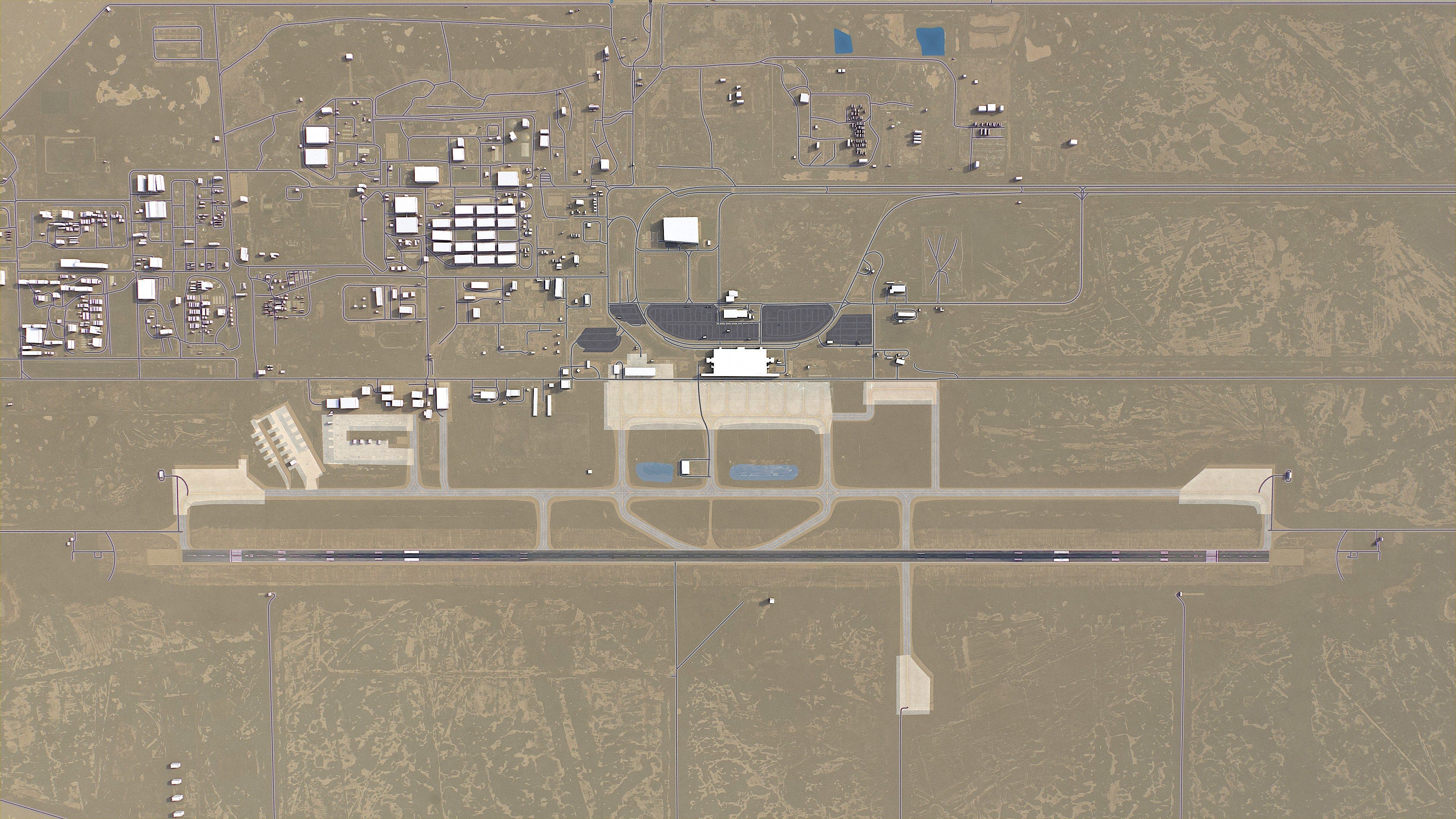 Basra - Airport - BSR Low-poly 3D model_6