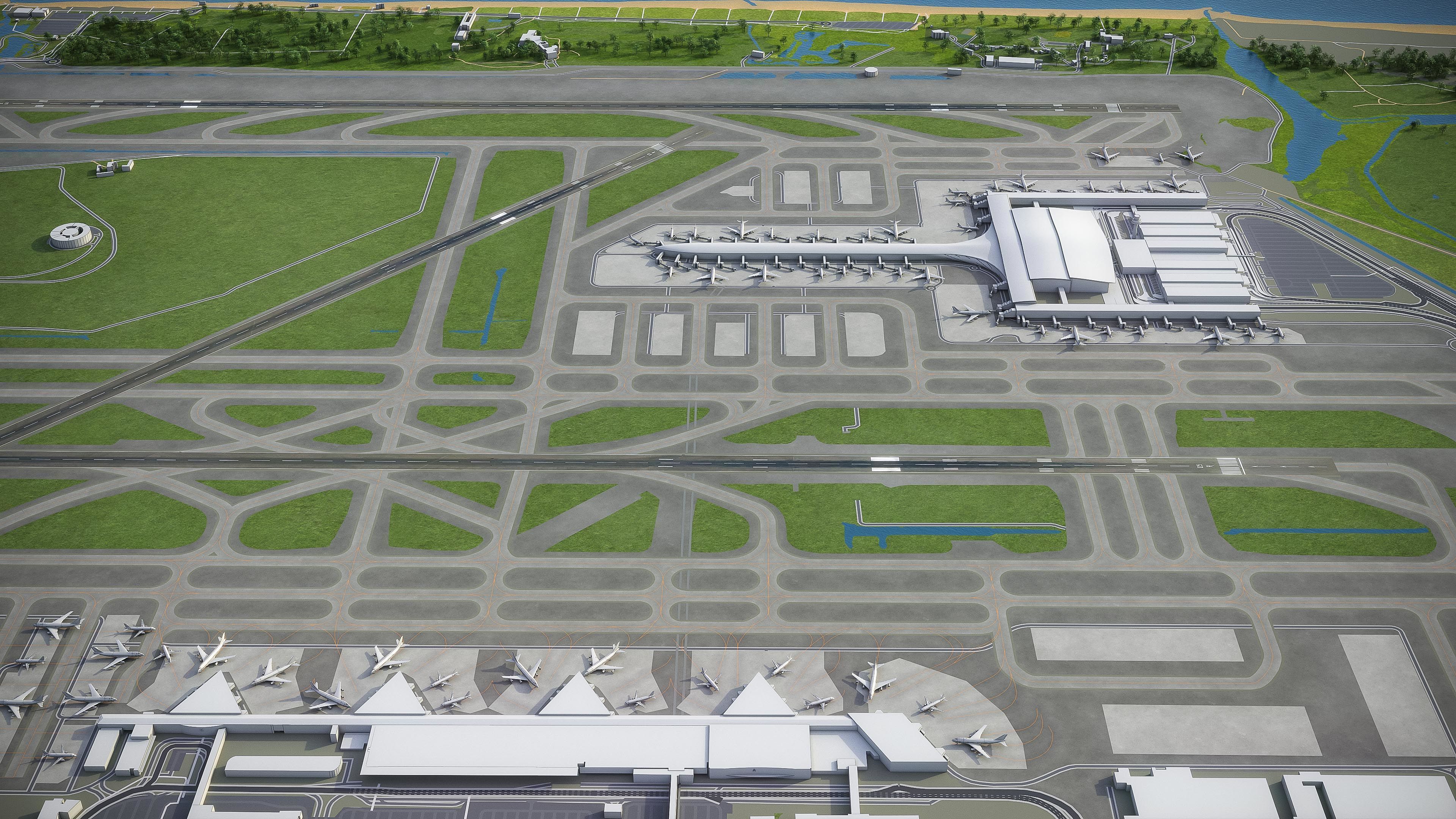 Barcelona - Josep Tarradellas El Prat Airport - BCN Low-poly 3D model_27