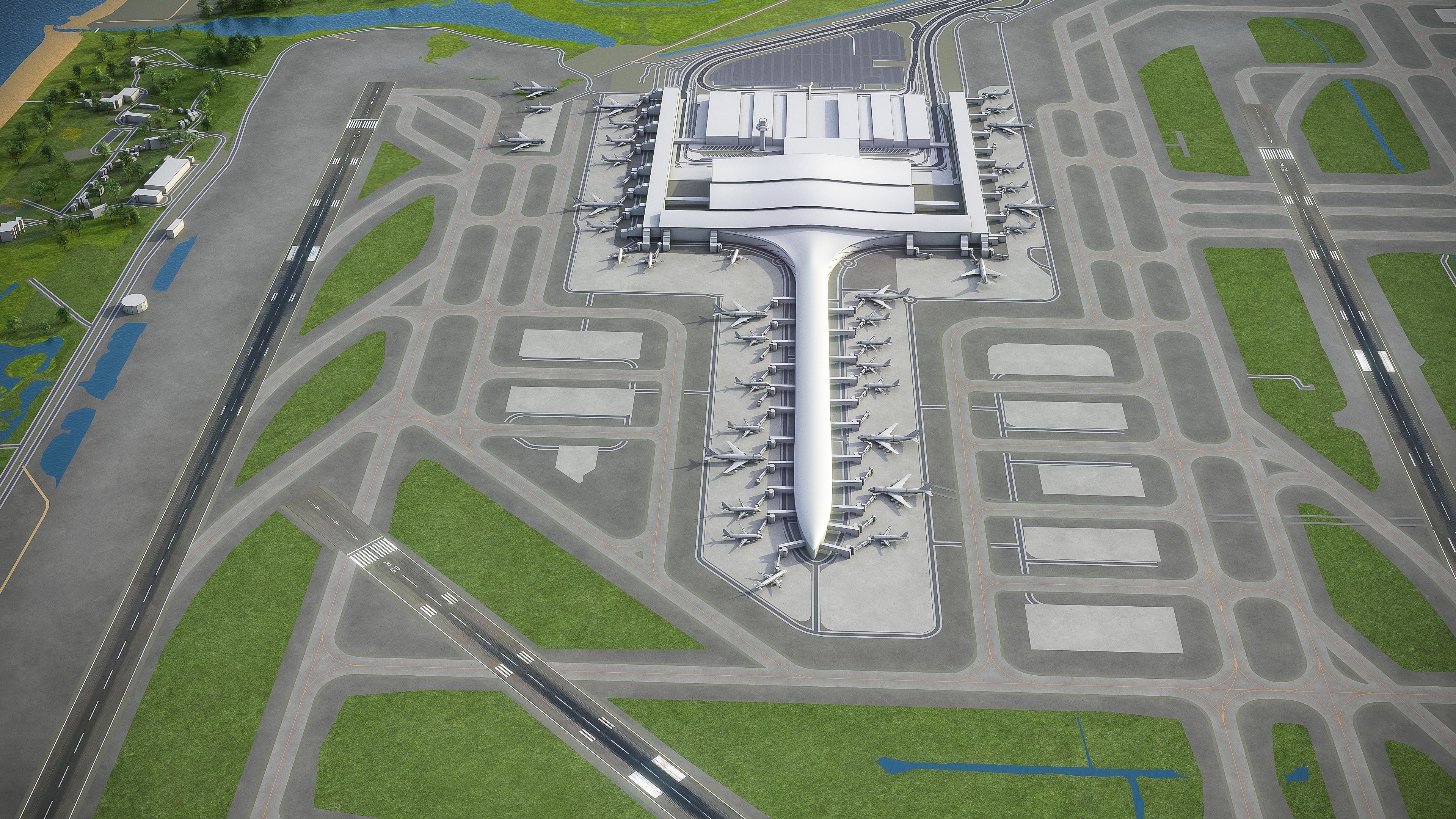 Barcelona - Josep Tarradellas El Prat Airport - BCN Low-poly 3D model_25