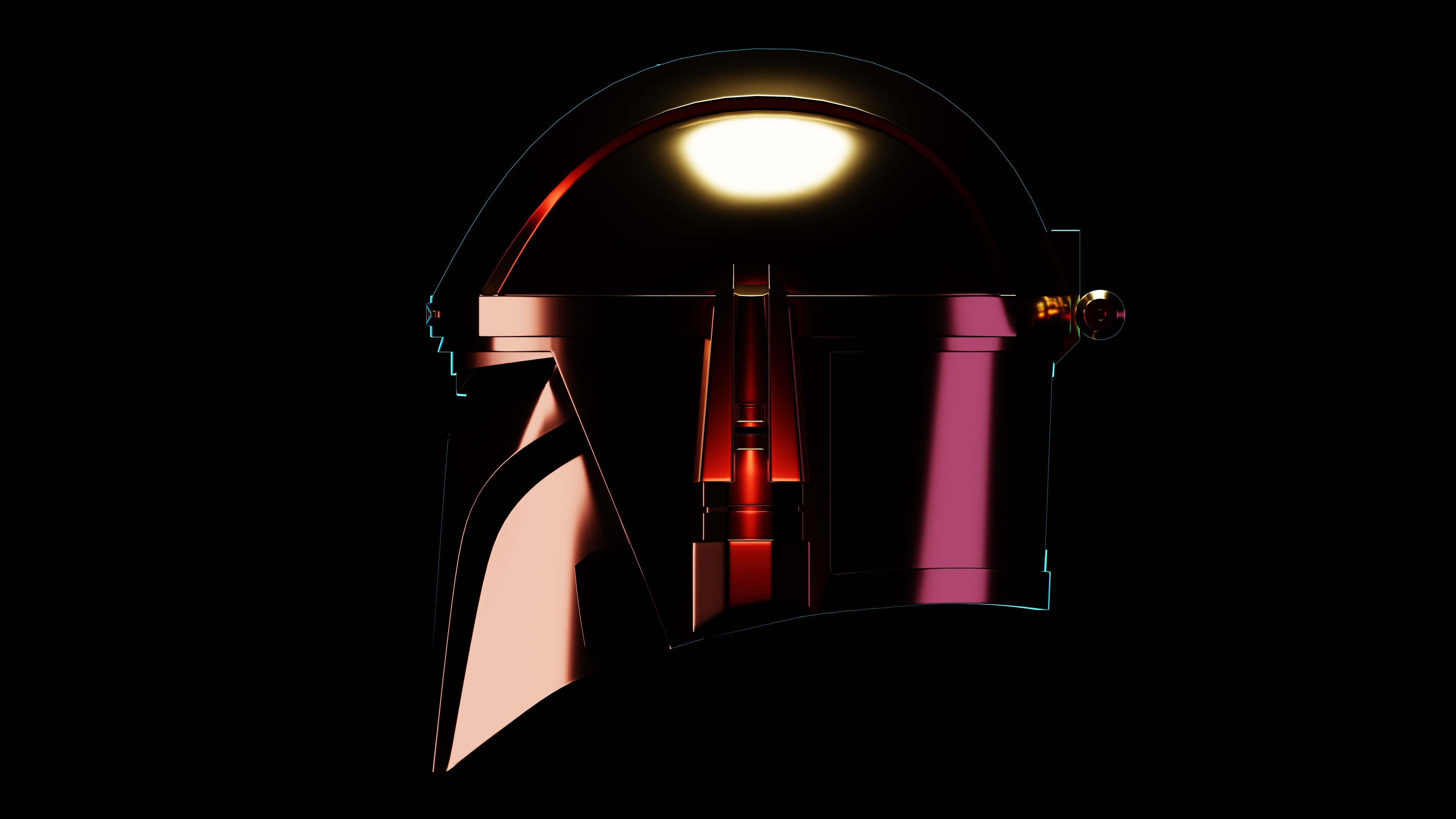 Mandalorian Helmet - Star Wars 3D model_8