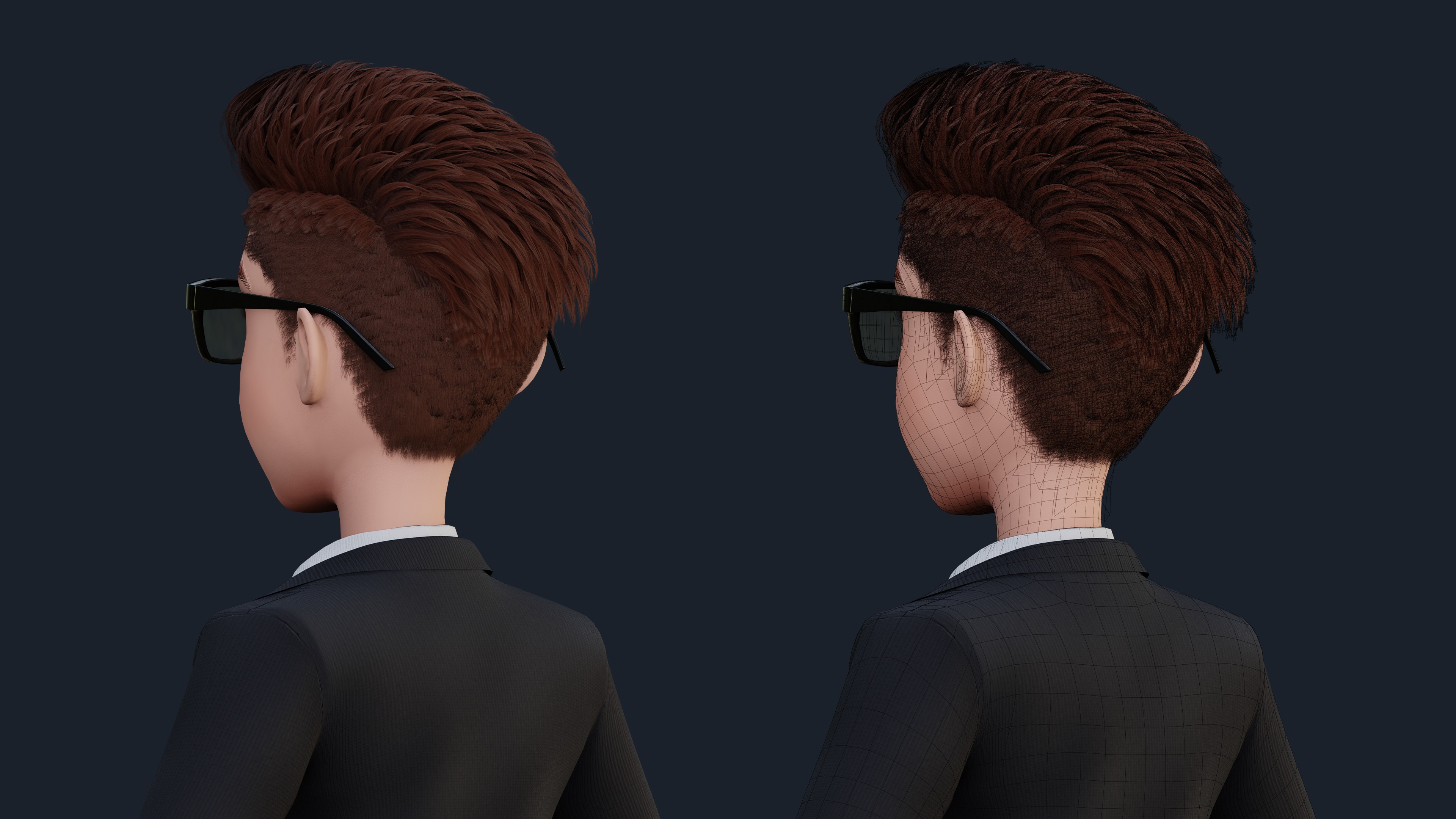 Cartoon Man Rigged  Low-poly 3D model_18