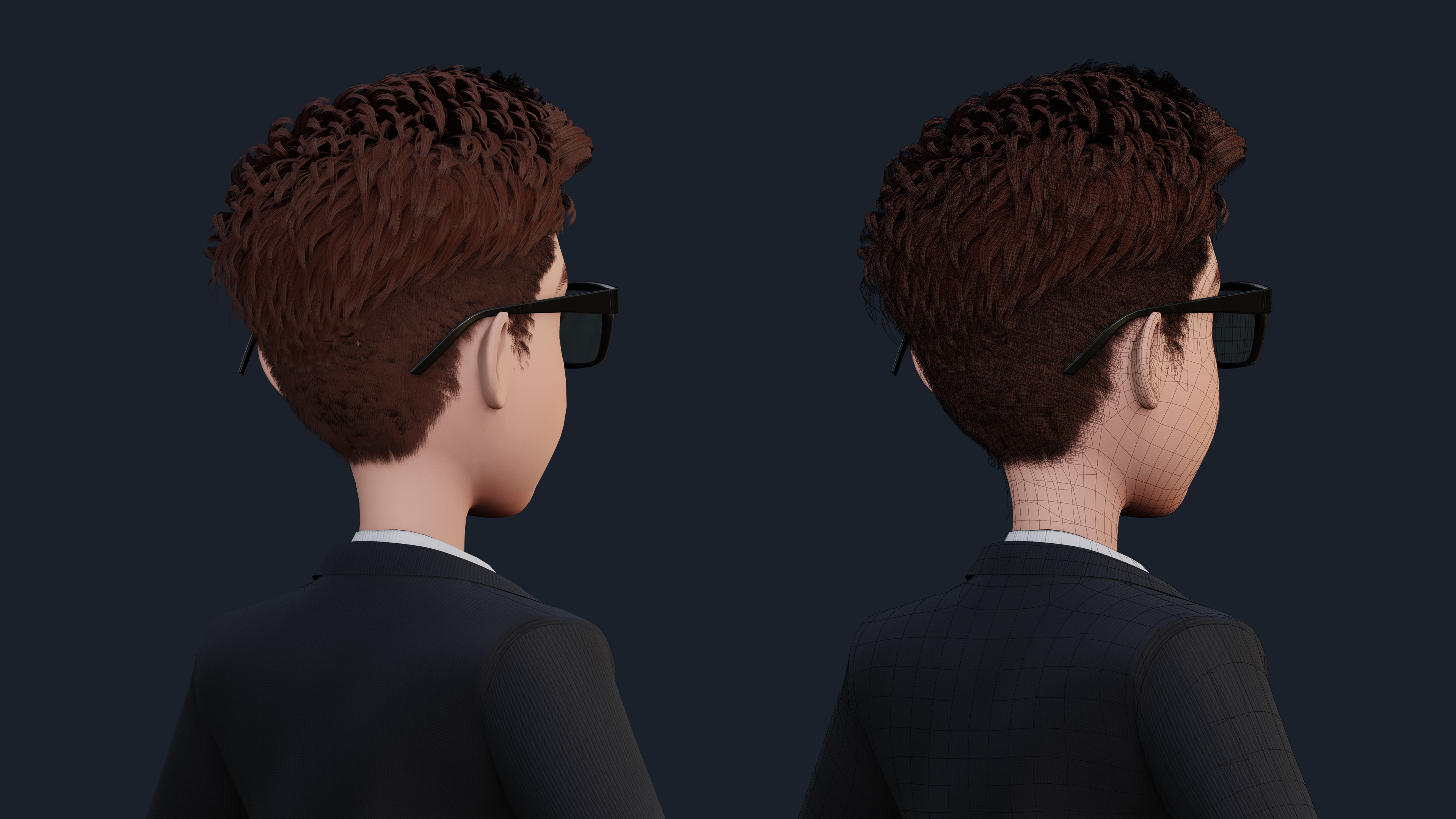 Cartoon Man Rigged  Low-poly 3D model_19