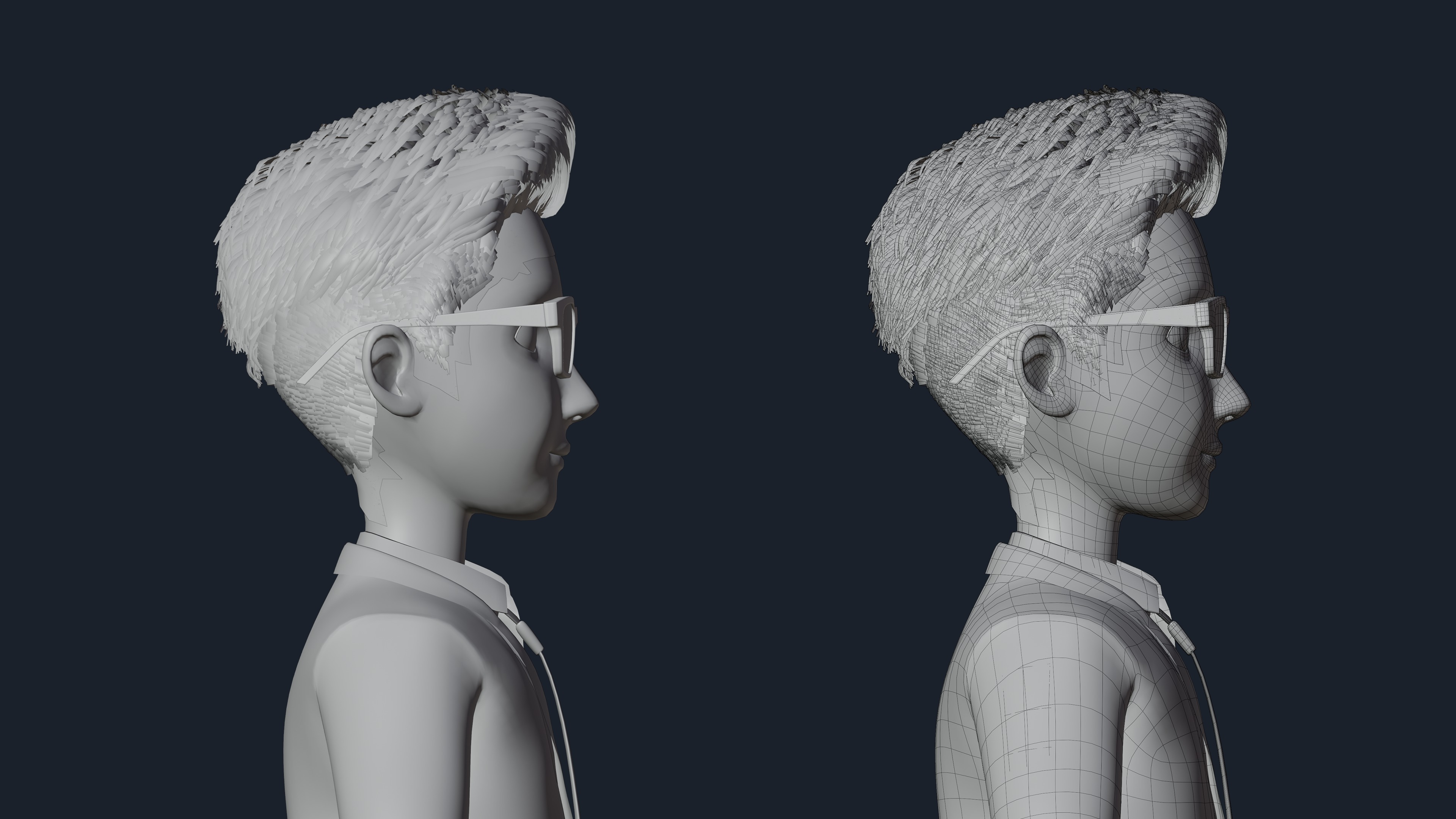 Cartoon Man Rigged  Low-poly 3D model_26