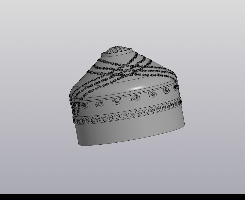 Kazakh yurt 3D print model_2