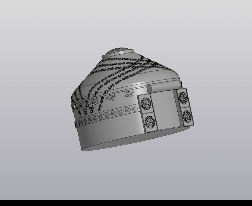 Kazakh yurt 3D print model_3