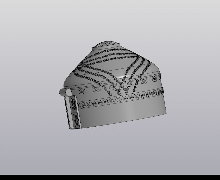 Kazakh yurt 3D print model_1