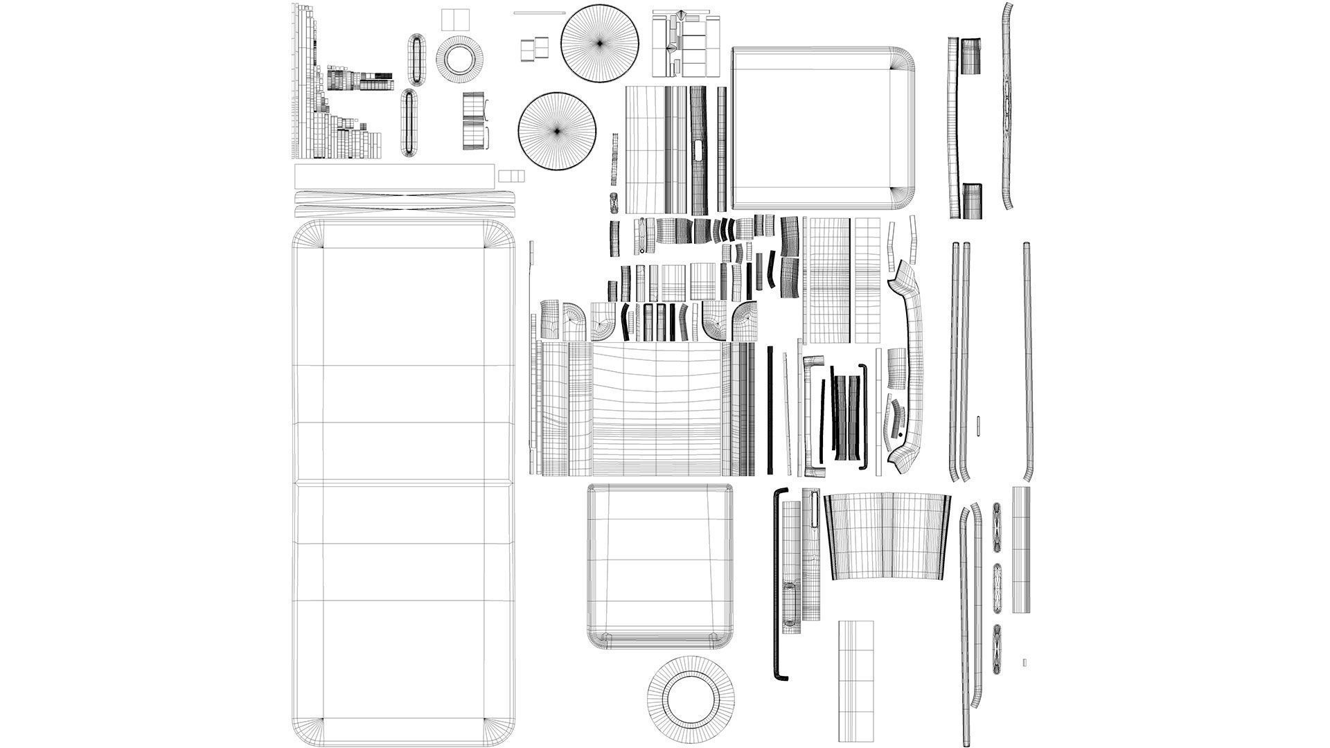 Glass Screen Protector Shield for Galaxy Z Flip6 3D model_11