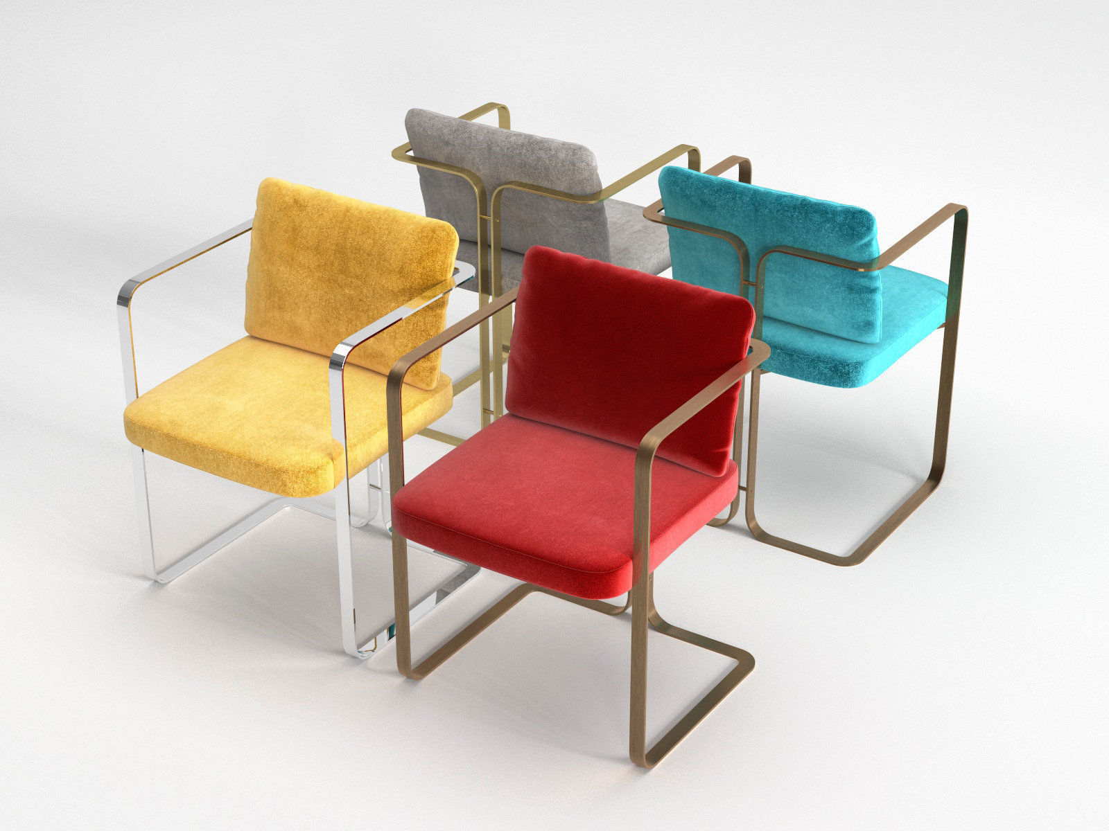 S2 Murena Armchair 3D model_3