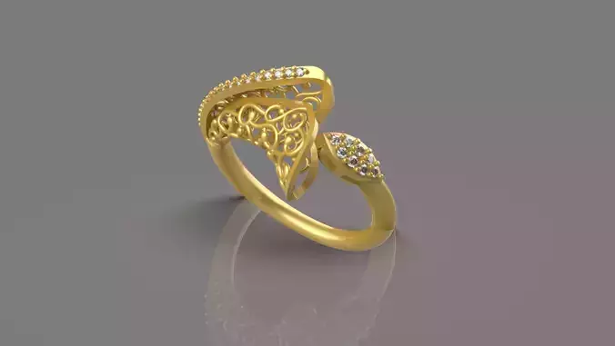 3D Printing Unique Women Ring 