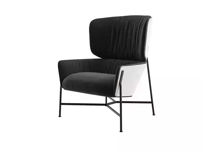Caristo High Back Armchair 3D model