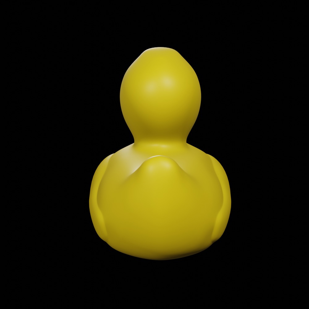 Duck Toy Free low-poly 3D model_3