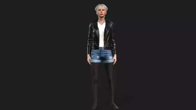 High-Quality 3D Female Character