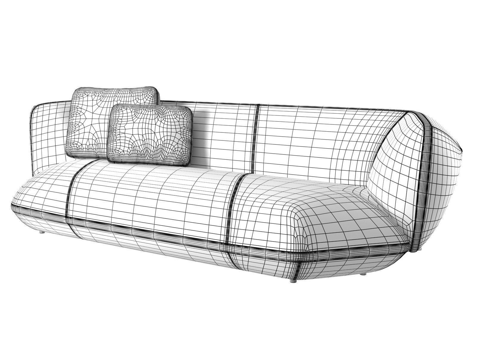 Floe Insel 01 2 Seater 3D model_2