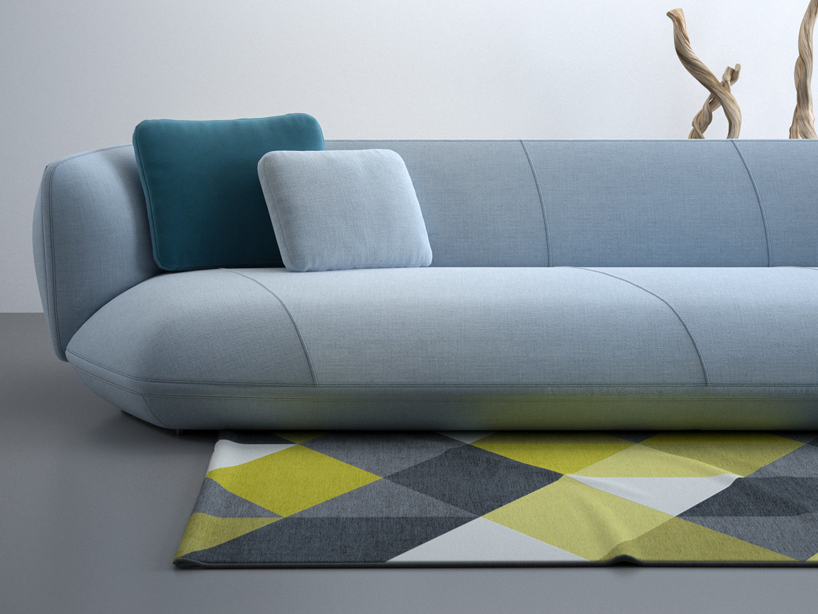 Floe Insel 11 12 3 Seater Sofa 3D model_3