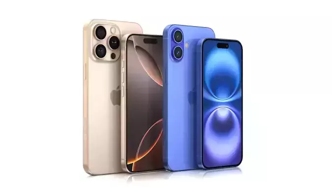 Apple iPhone 16  all model 3D Model Collection