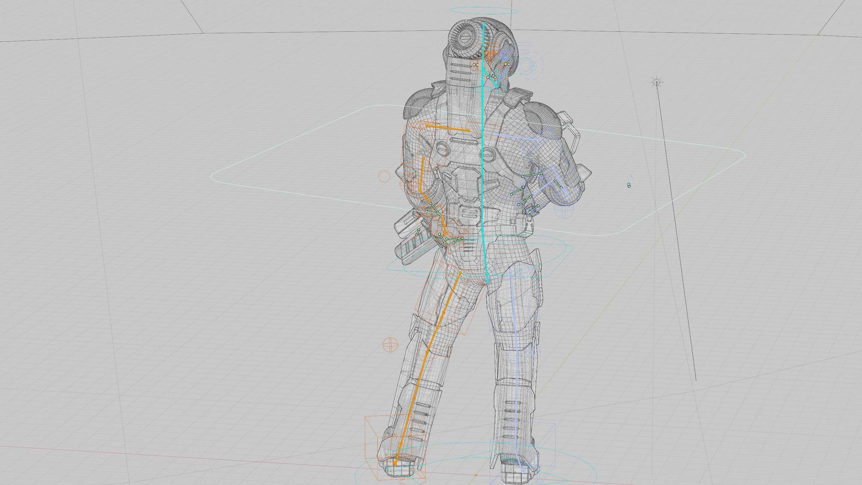 CYBORG SOLDIER RX-400 Rigged for Unreal Engine - Unity - MIXAMO 3D model_41