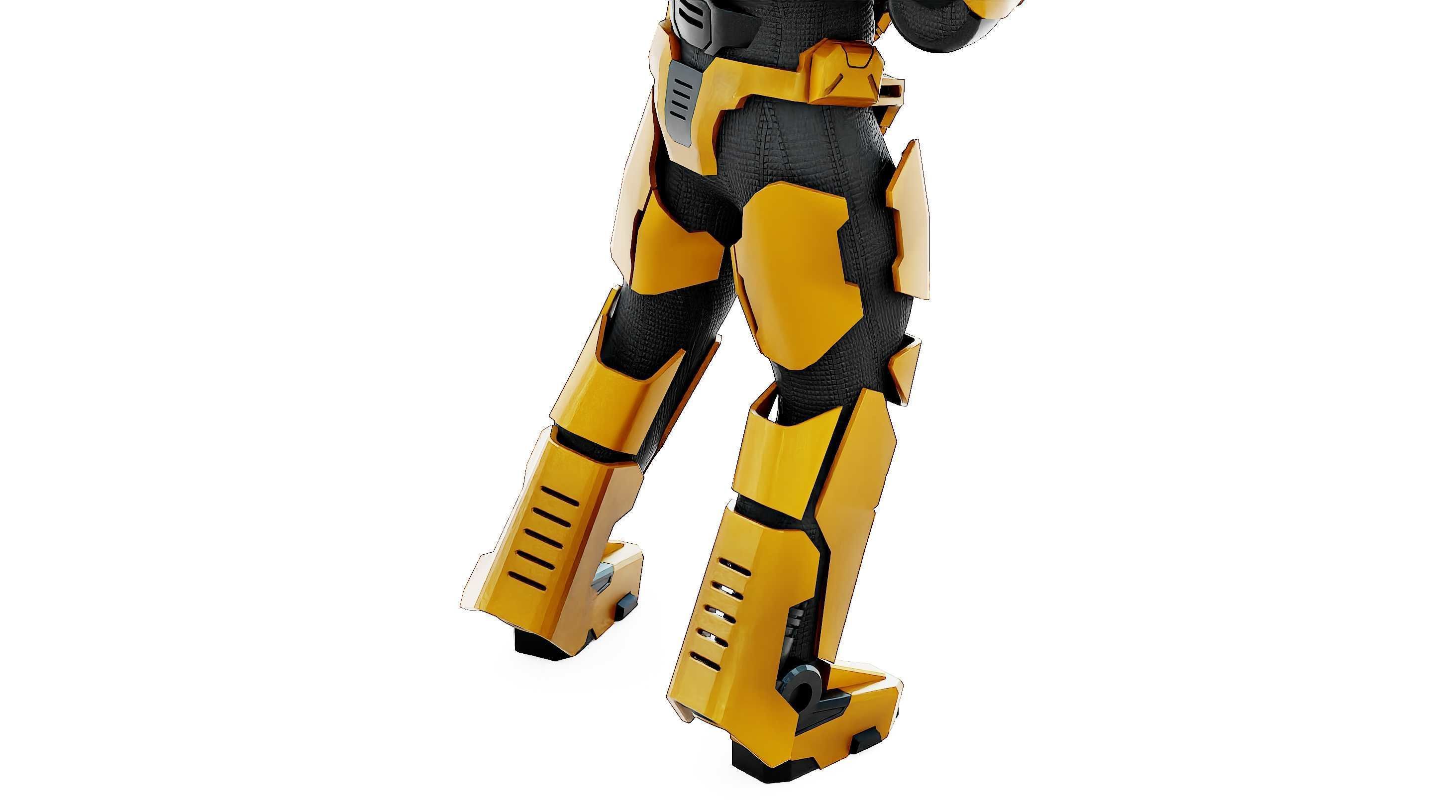 CYBORG SOLDIER RX-400 Rigged for Unreal Engine - Unity - MIXAMO 3D model_29