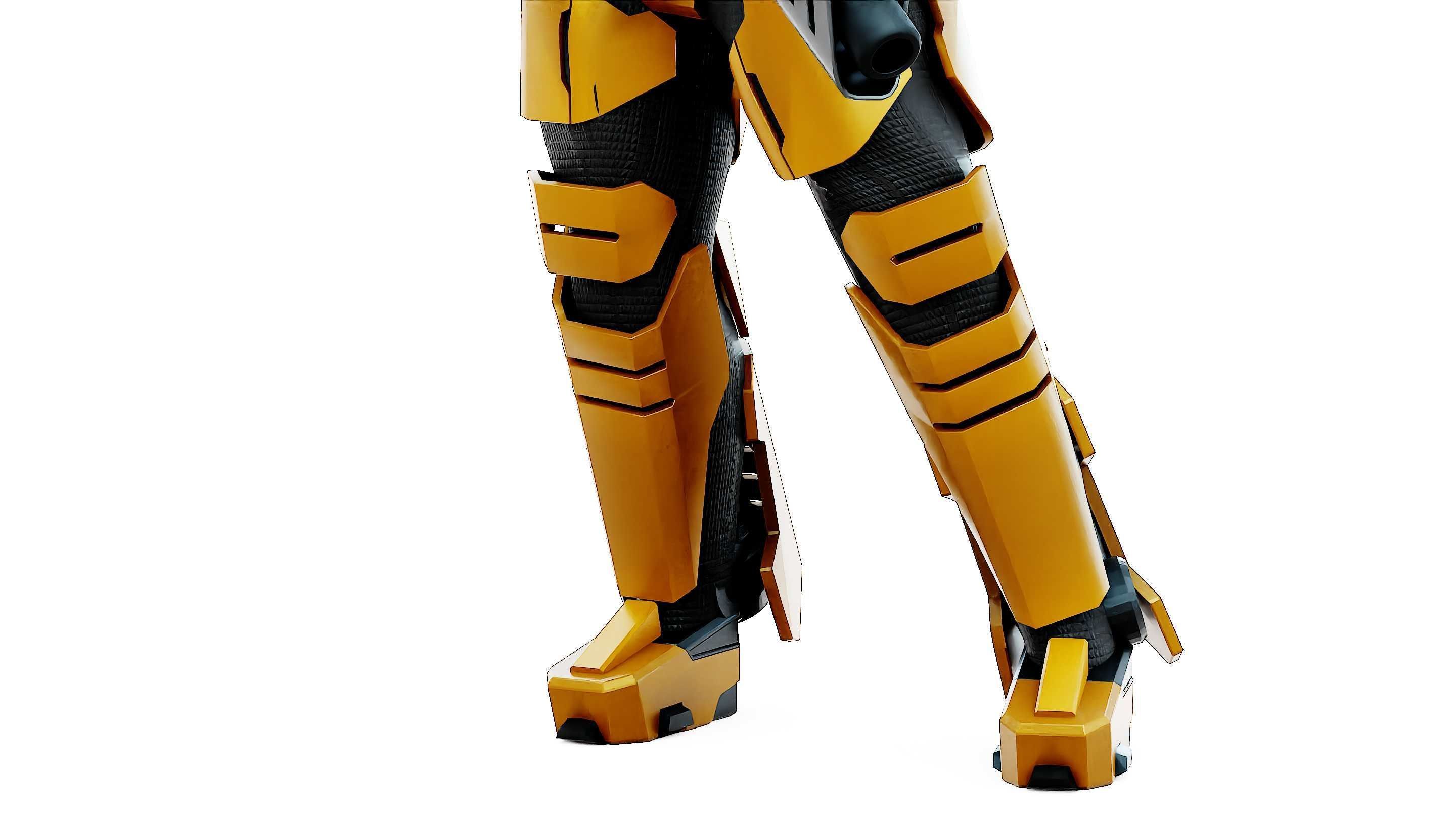 CYBORG SOLDIER RX-400 Rigged for Unreal Engine - Unity - MIXAMO 3D model_28