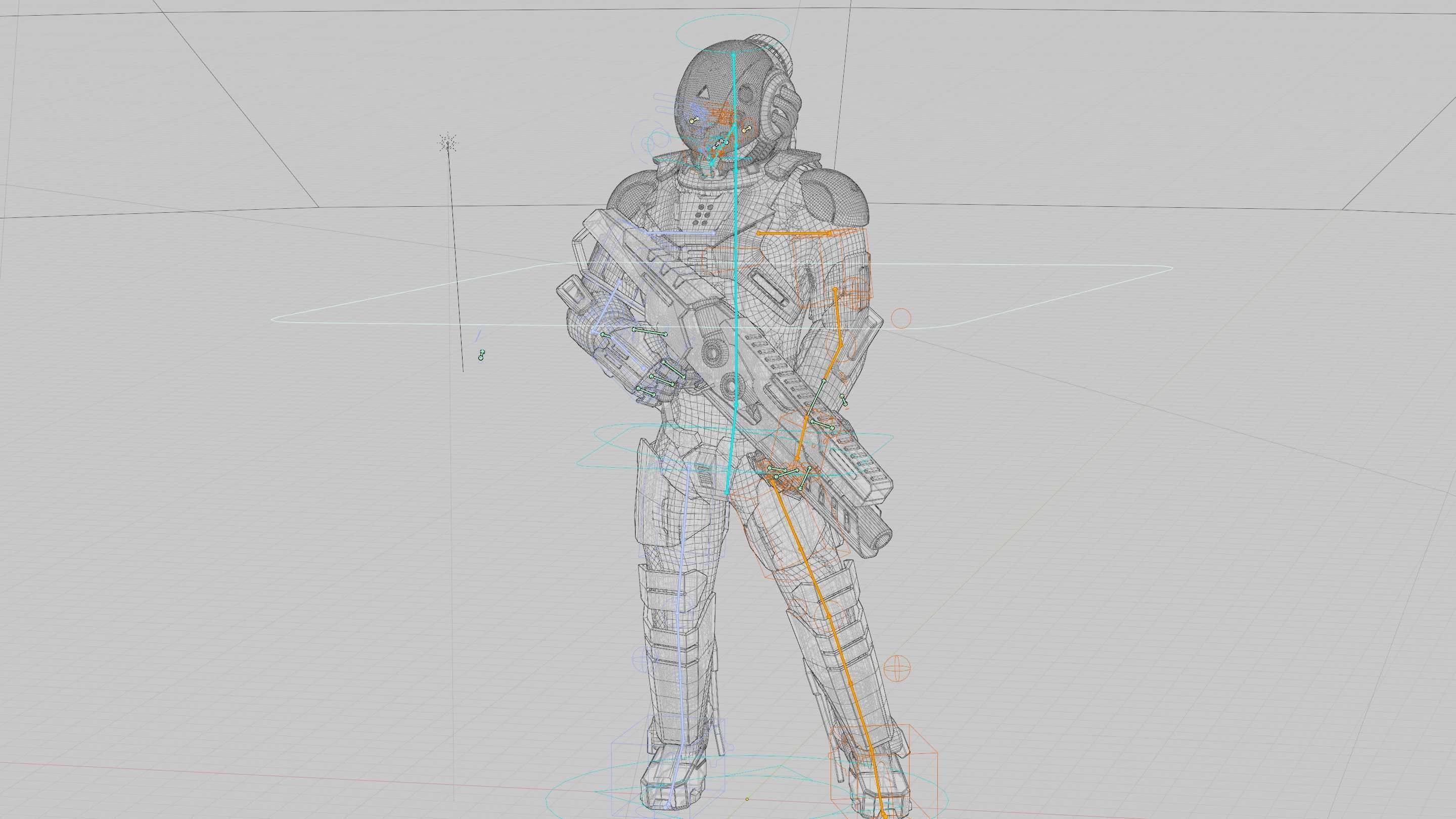 CYBORG SOLDIER RX-400 Rigged for Unreal Engine - Unity - MIXAMO 3D model_40