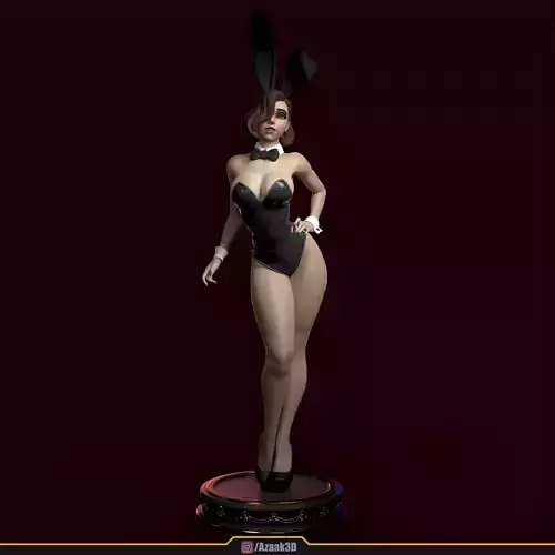Purple Dream Bunnygirl 3D print model