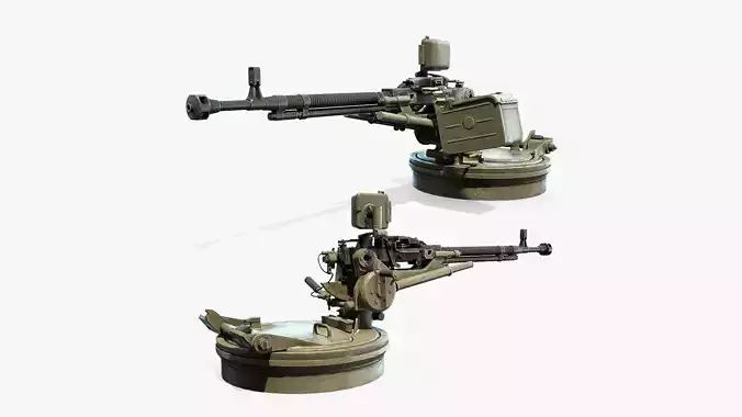 DShK Machine Gun Turret for ASU-85