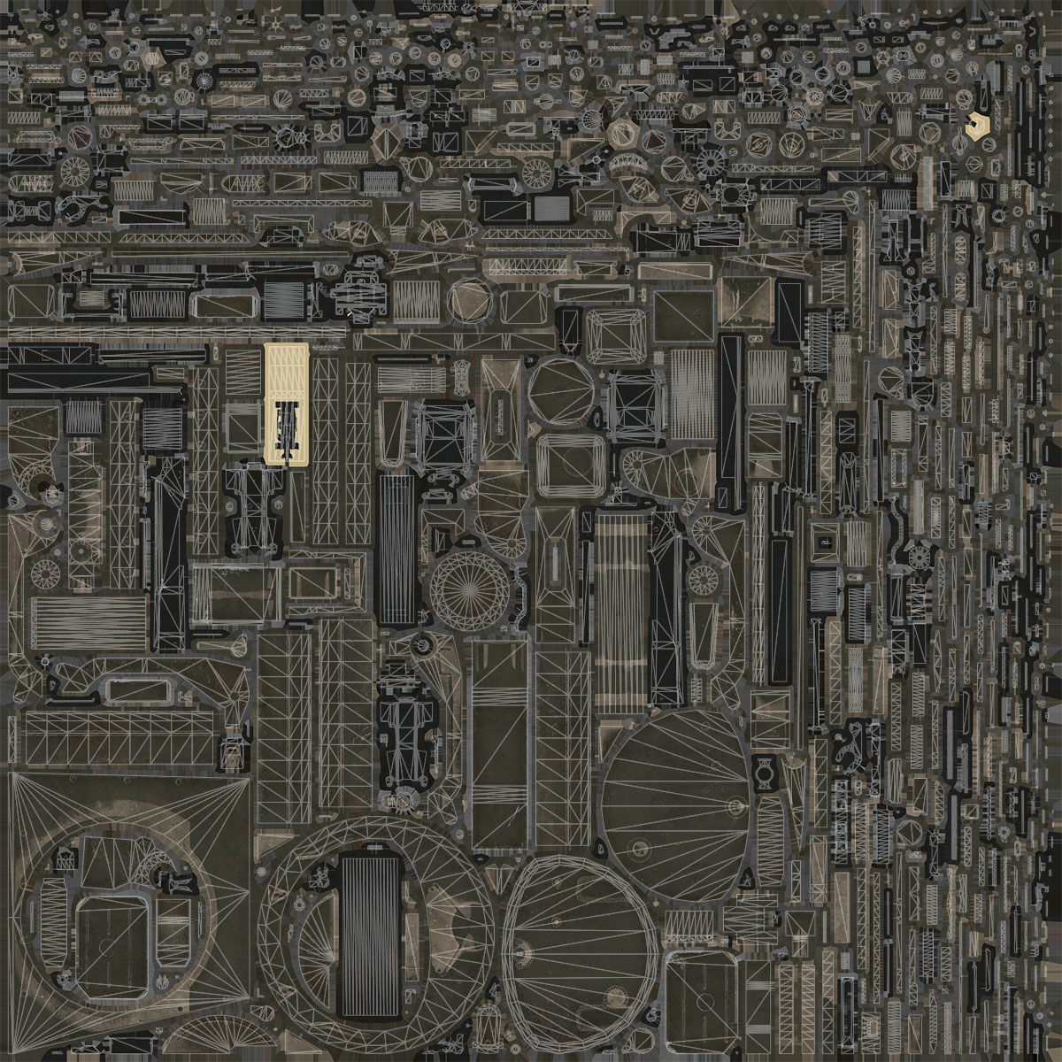 DShK Machine Gun Turret for ASU-85 Low-poly 3D model_13